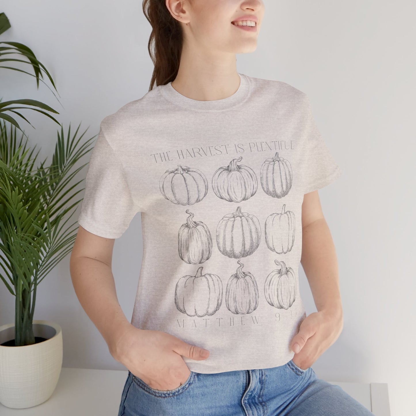 Ladies Harvest is Plentiful Jersey Short Sleeve Tee