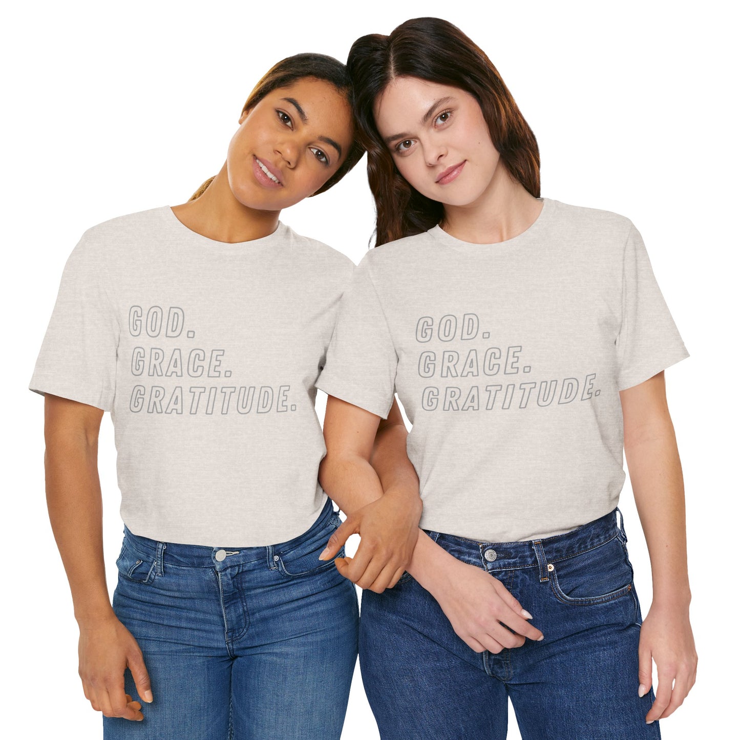 Unisex God Grace and Gratitude Jersey Short Sleeve Tee