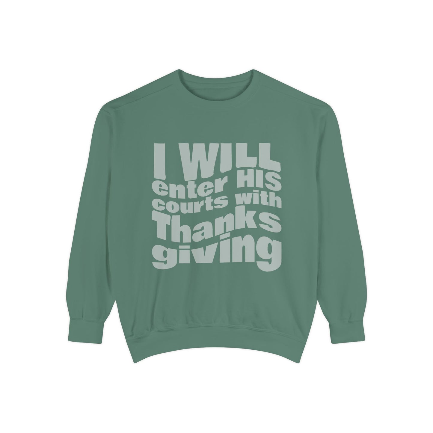 Ladies Psalm 100:4 Sweatshirt