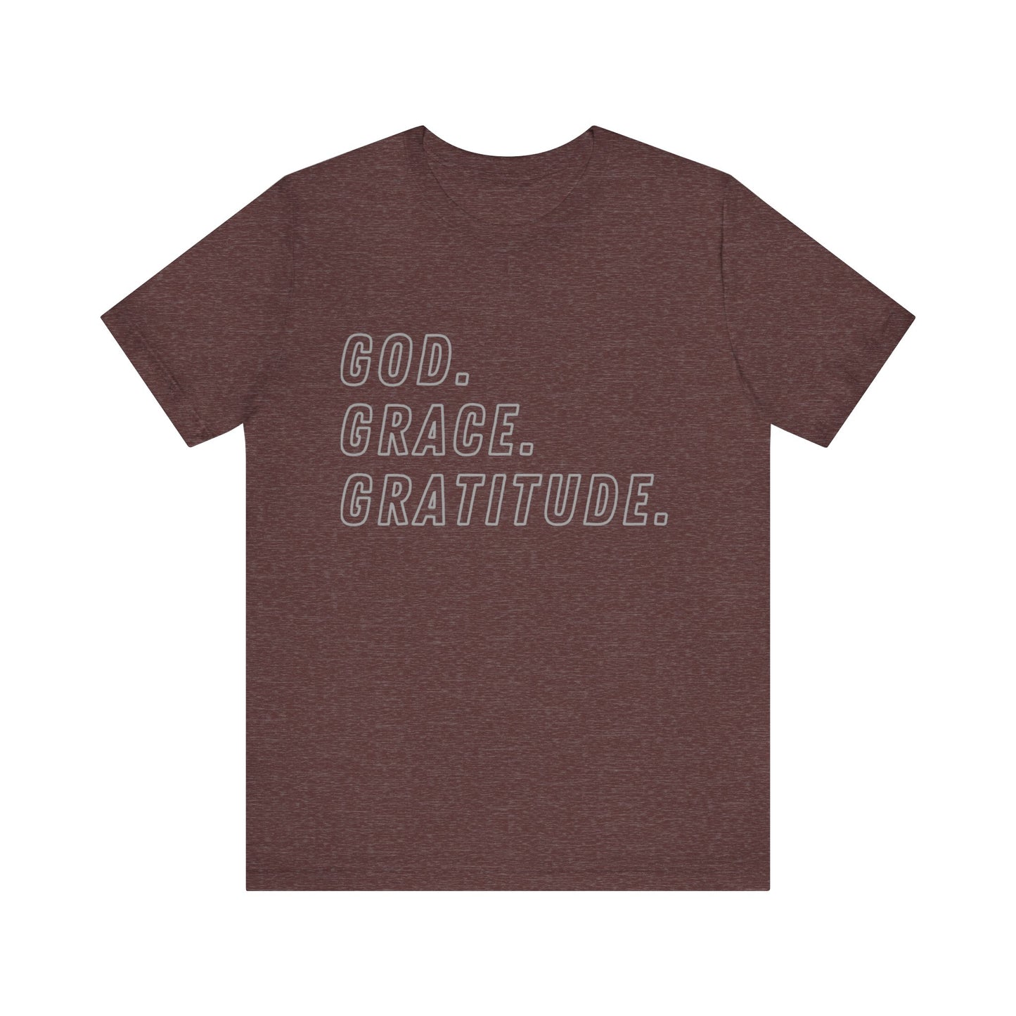 Unisex God Grace and Gratitude Jersey Short Sleeve Tee