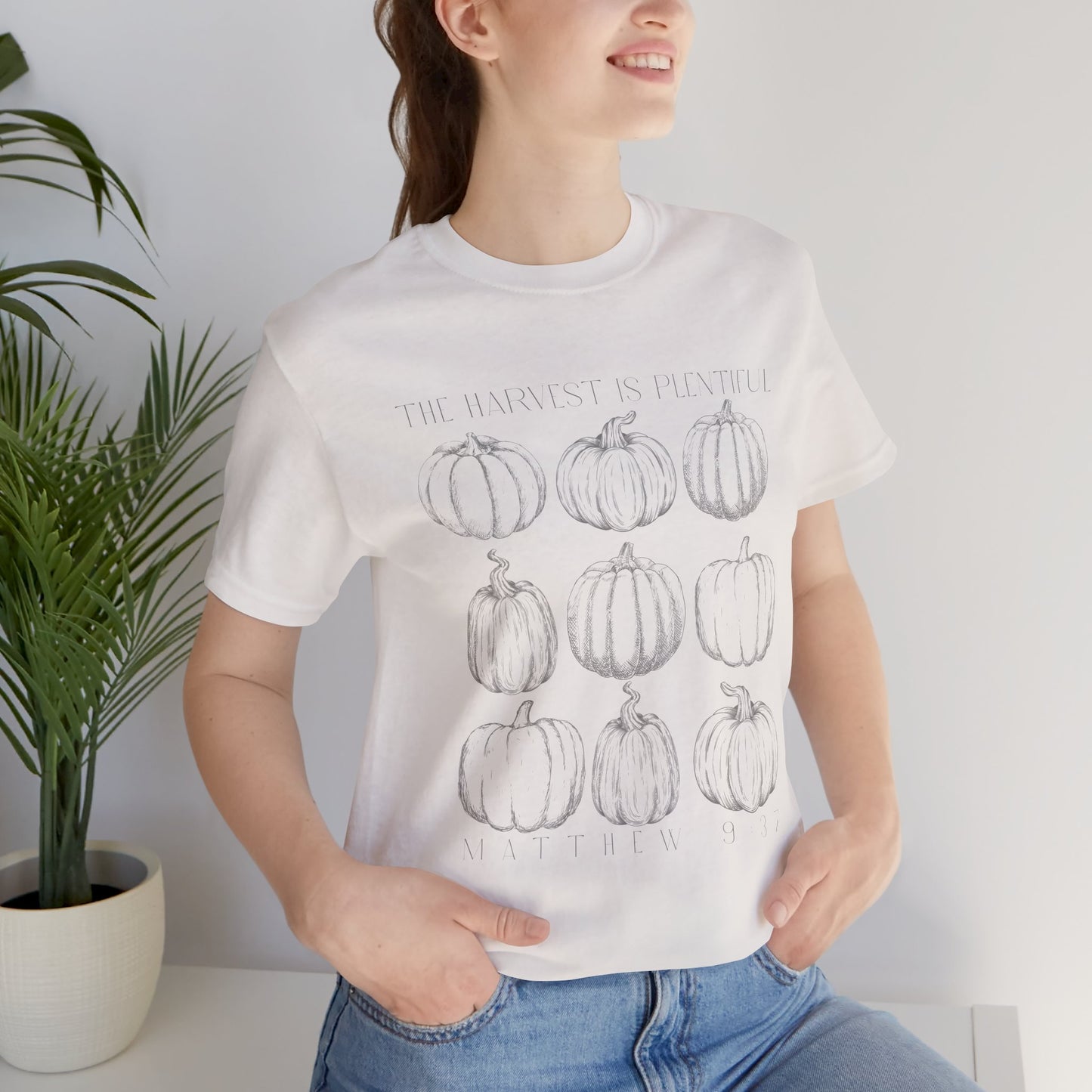 Ladies Harvest is Plentiful Jersey Short Sleeve Tee