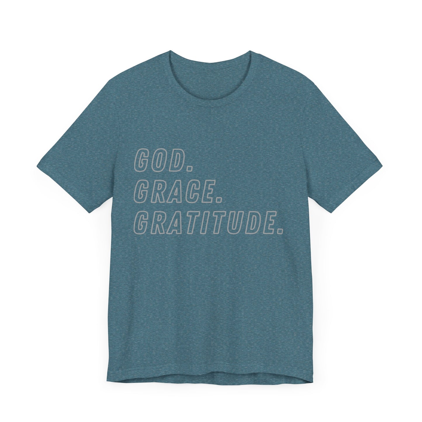 Unisex God Grace and Gratitude Jersey Short Sleeve Tee