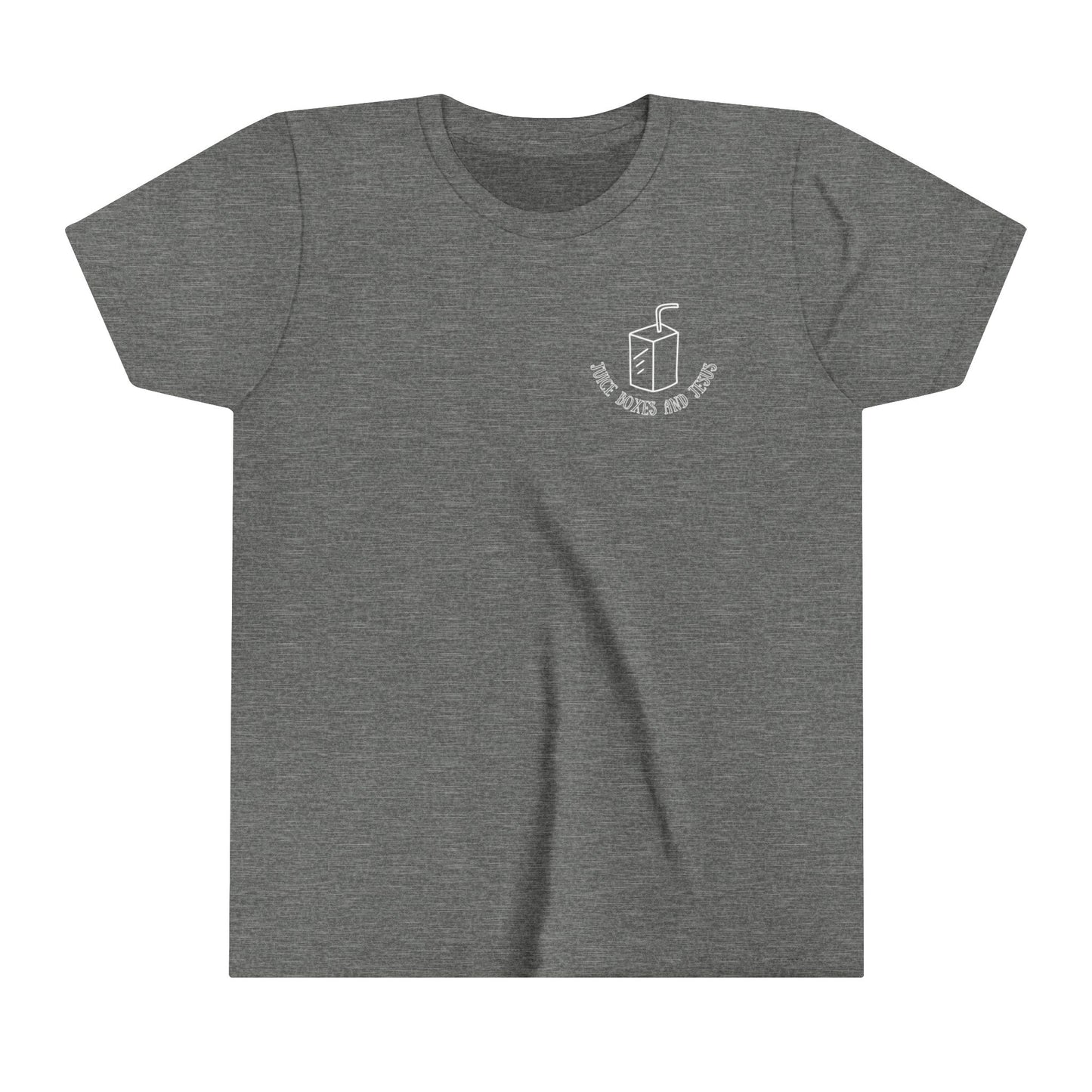 Unisex Youth Juice Boxes and Jesus Short Sleeve Tee