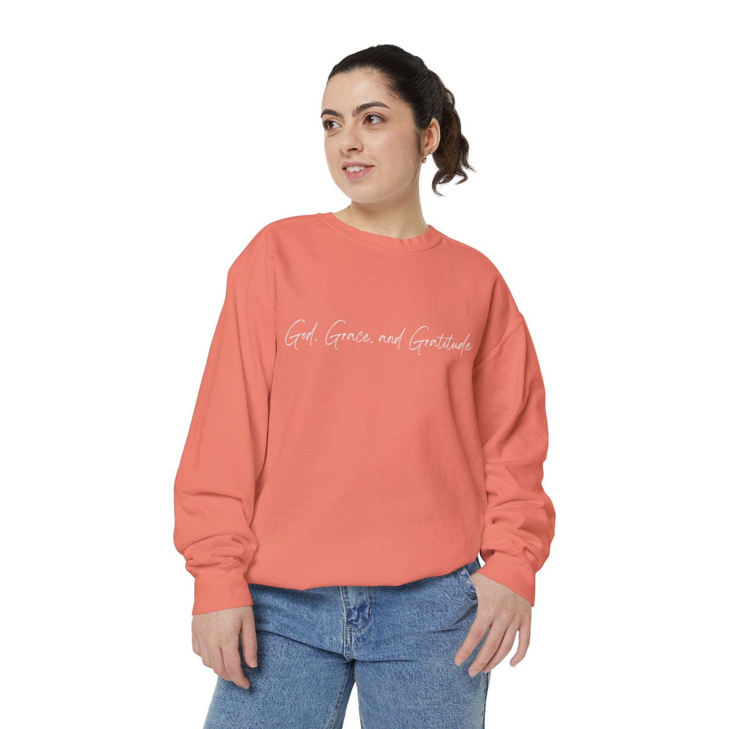 Ladies God, Grace, and Gratitude Sweatshirt