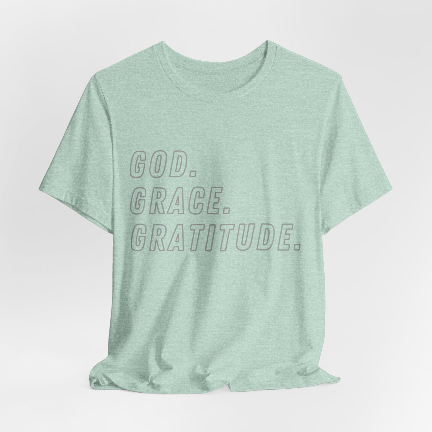 Unisex God Grace and Gratitude Jersey Short Sleeve Tee