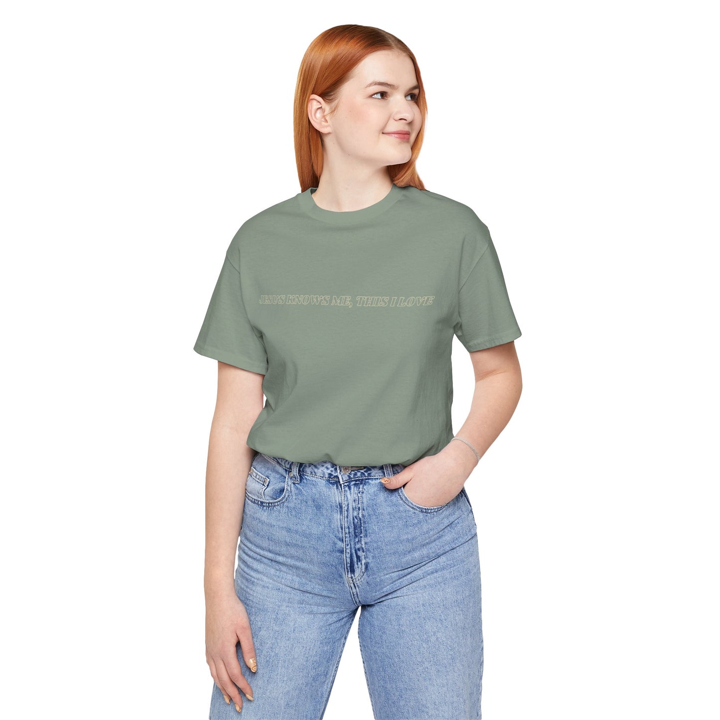 Jesus Knows Me, This I Love Jersey Short Sleeve Tee