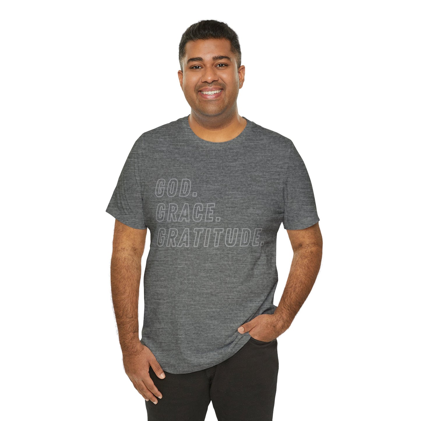 God Grace and Gratitude Jersey Short Sleeve Tee
