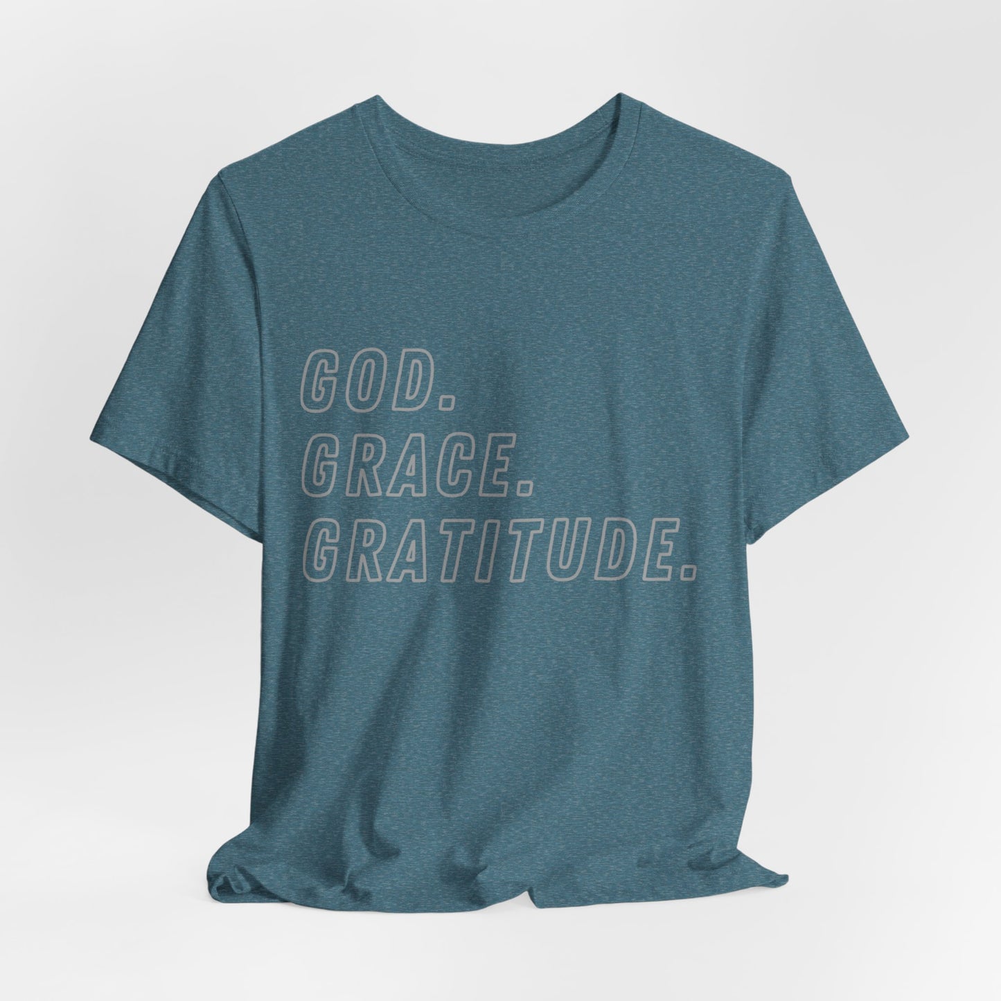 Unisex God Grace and Gratitude Jersey Short Sleeve Tee