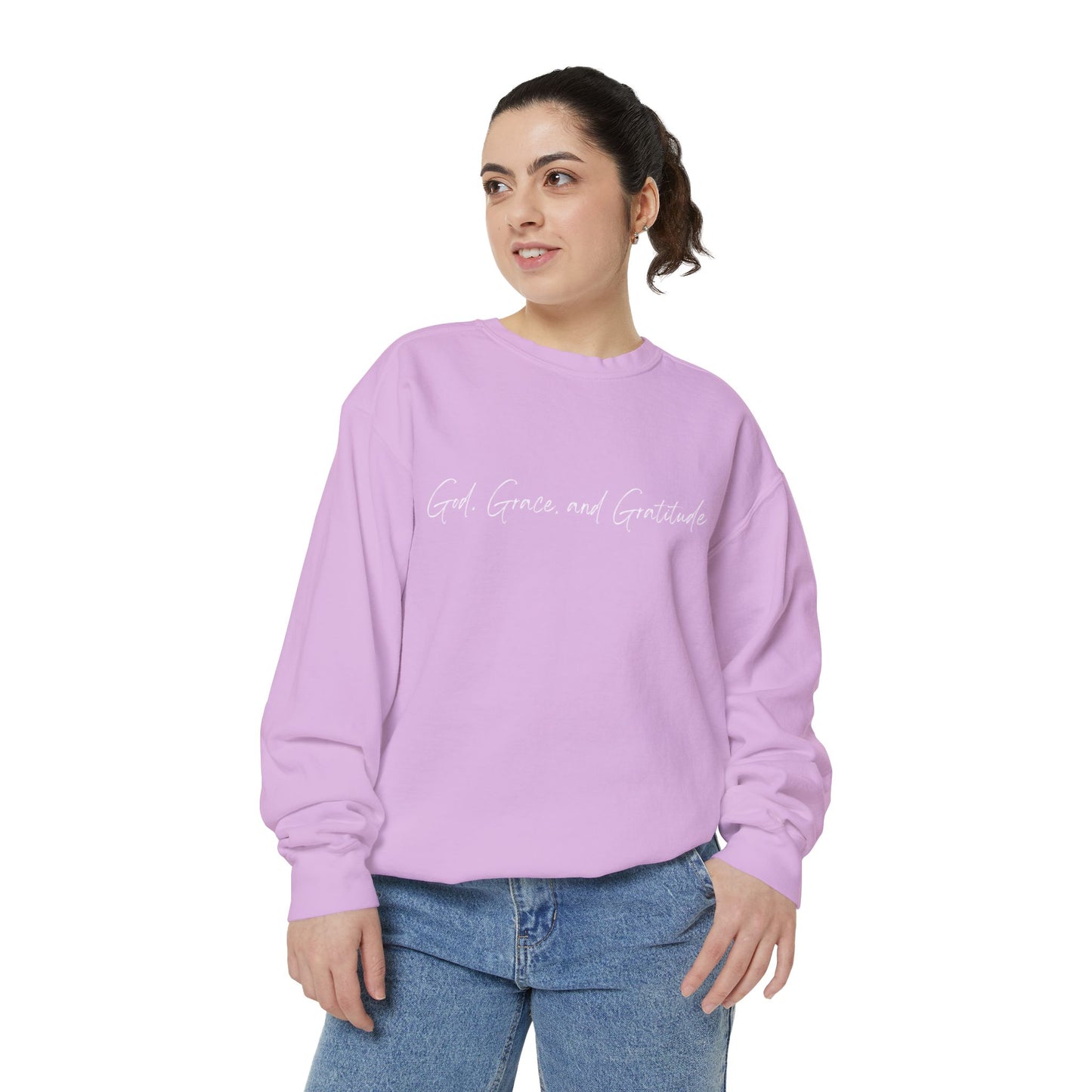 Ladies God, Grace, and Gratitude Sweatshirt
