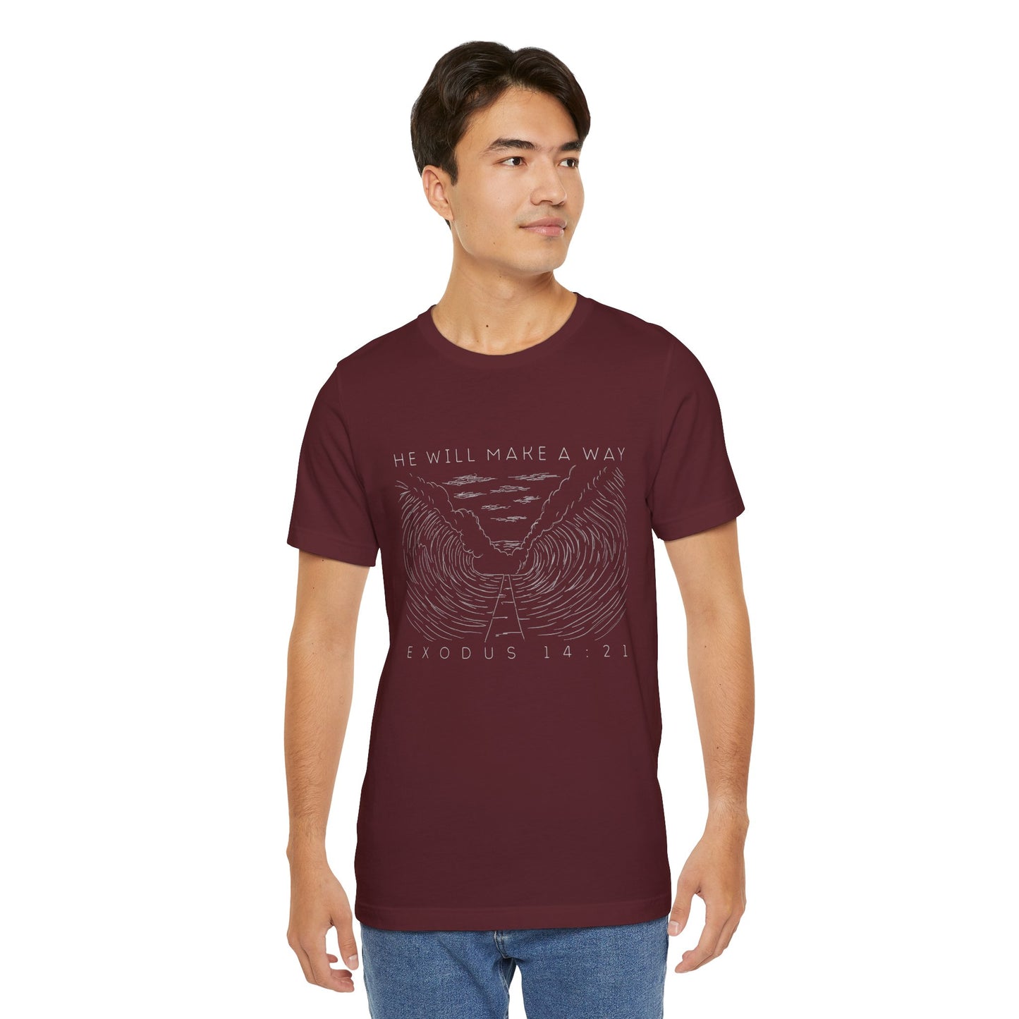 Mens He Will Make a Way Short Sleeve Tee