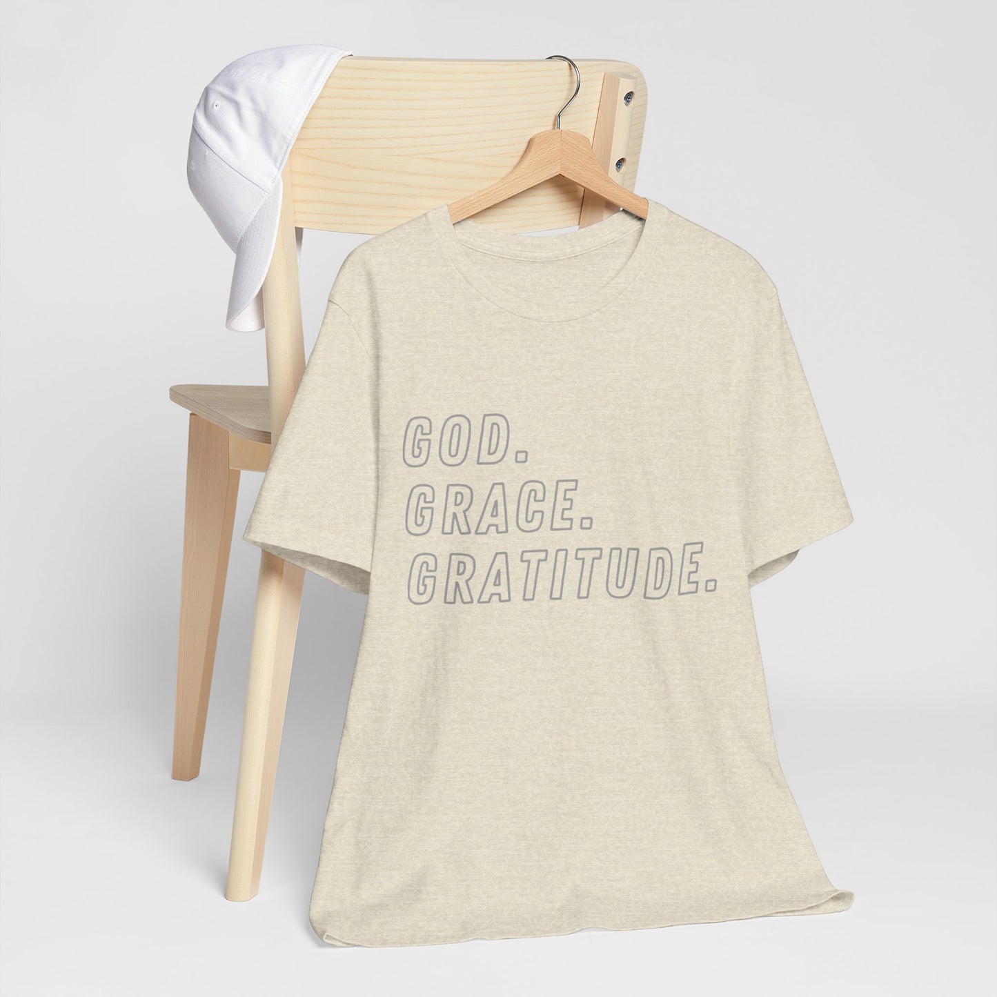 Unisex God Grace and Gratitude Jersey Short Sleeve Tee