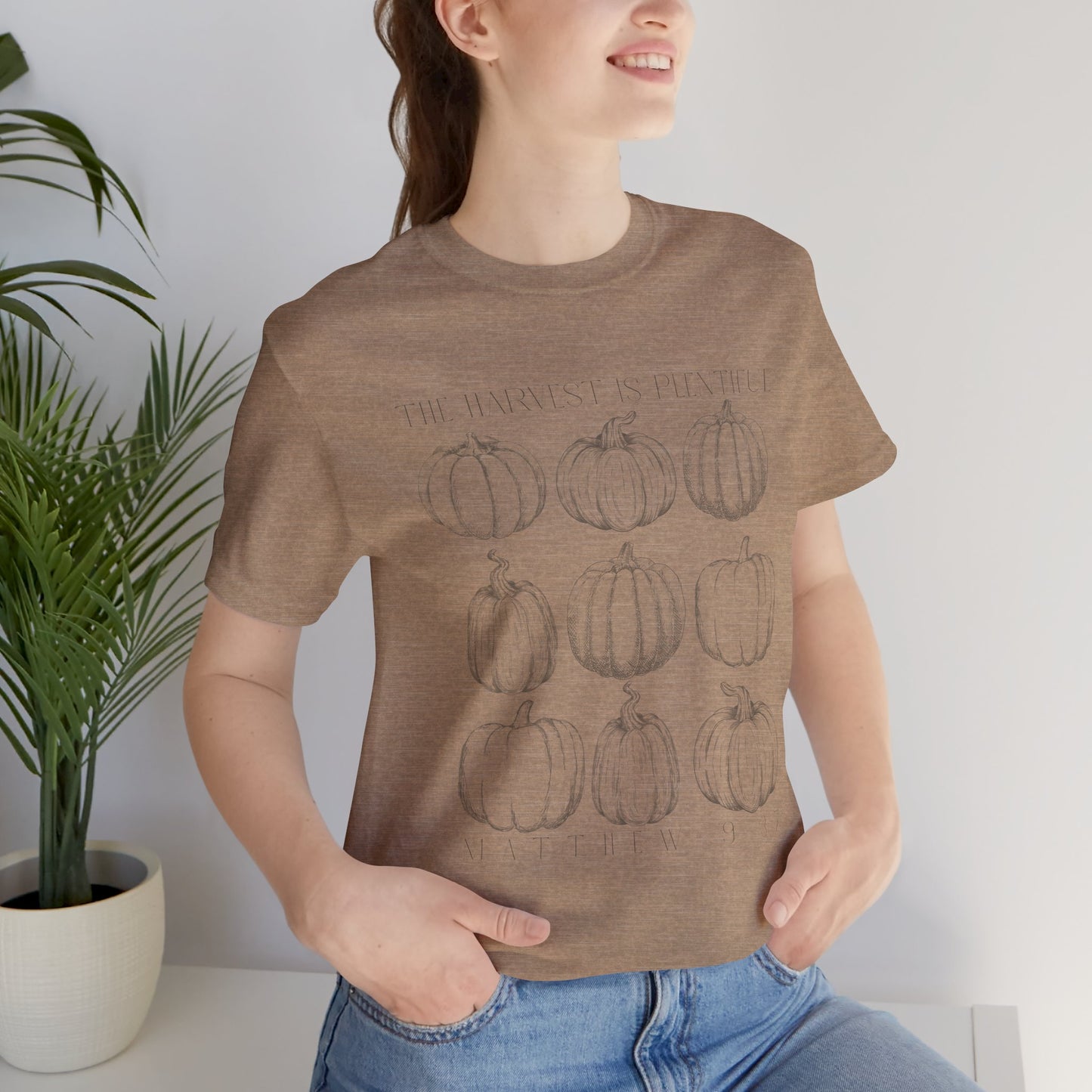 Ladies Harvest is Plentiful Jersey Short Sleeve Tee