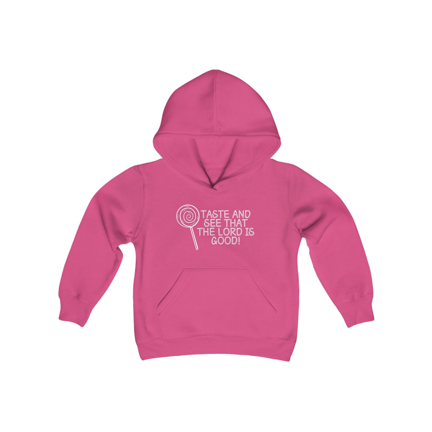 Unisex Youth Taste and See Heavy Blend Hooded Sweatshirt