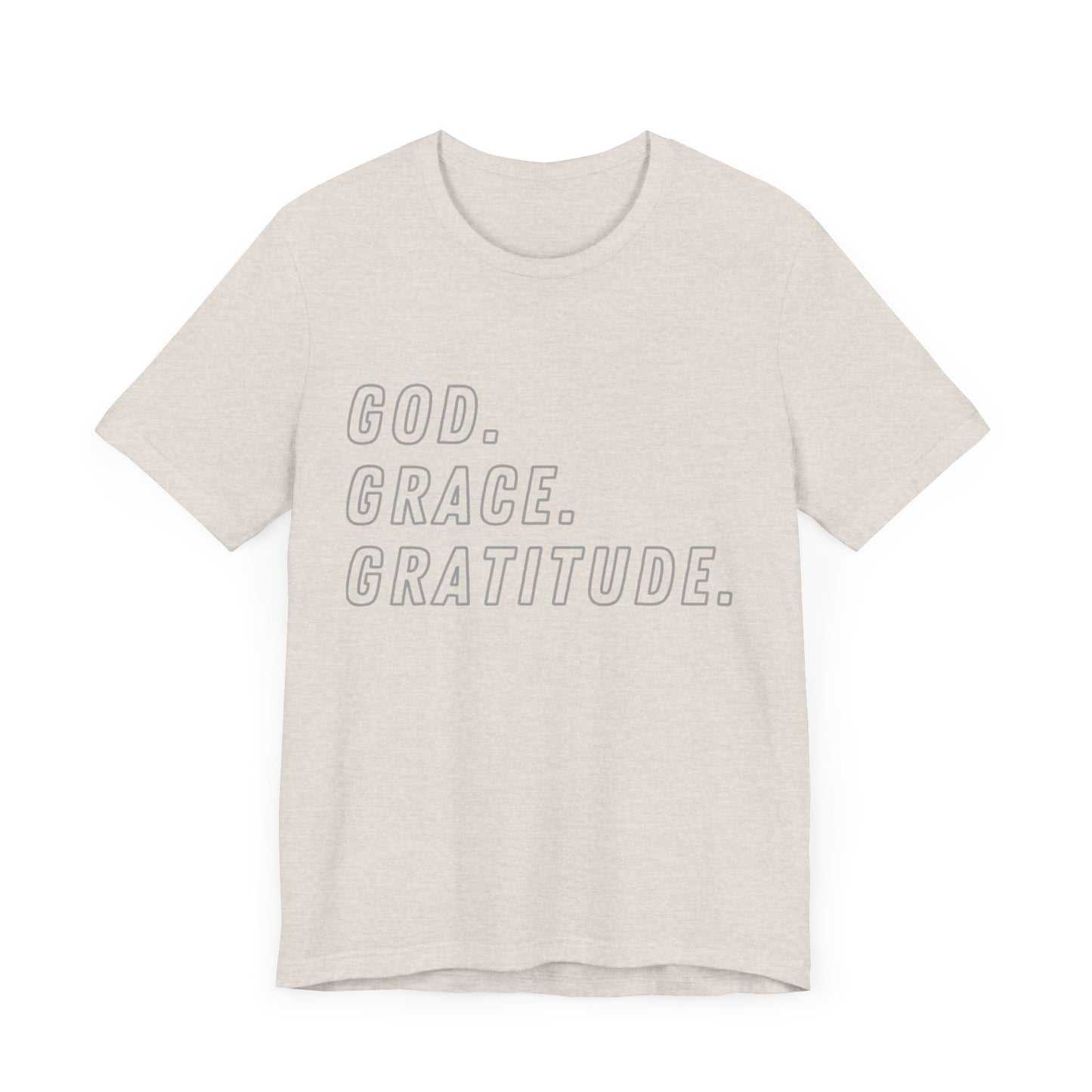 Unisex God Grace and Gratitude Jersey Short Sleeve Tee
