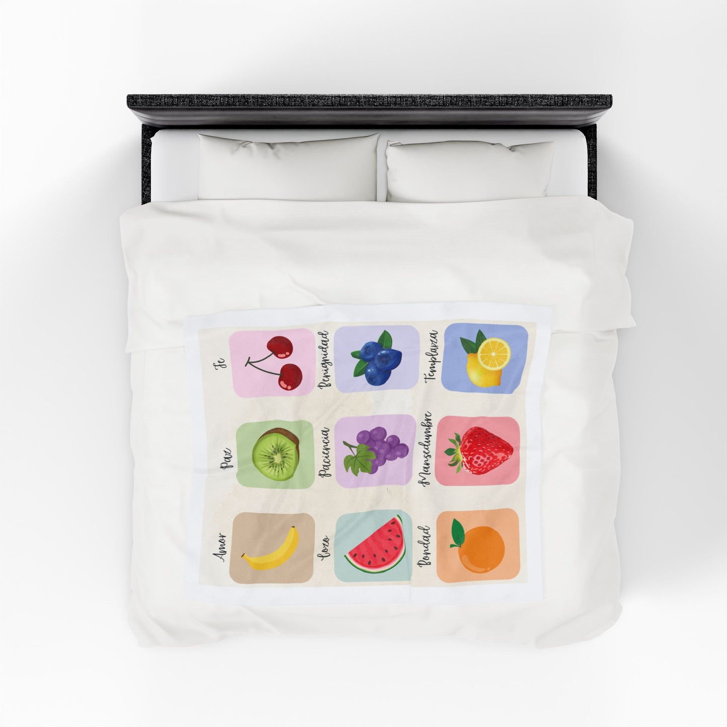 El Fruto del Espíritu- Velveteen Plush Blanket