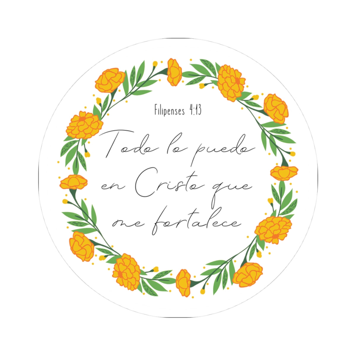"Todo lo puedo en Cristo" - Sticker/Pegatina