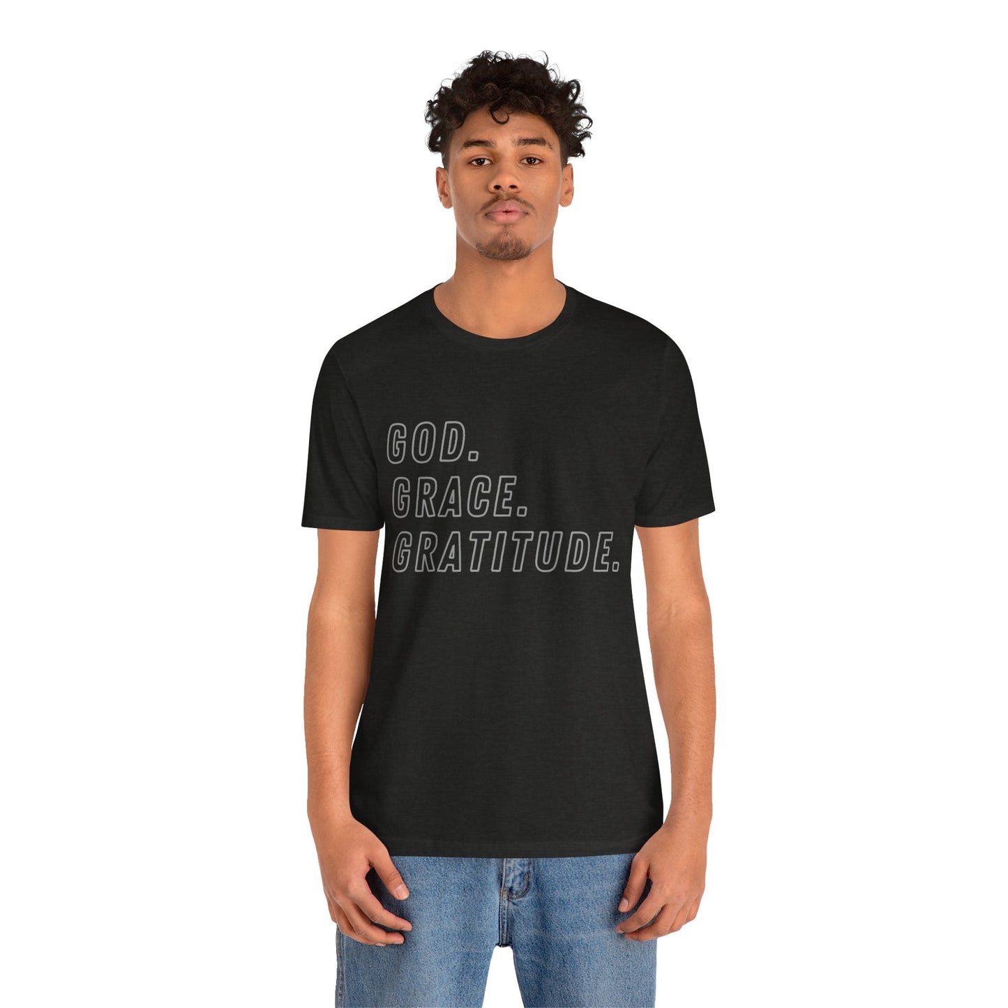 God Grace and Gratitude Jersey Short Sleeve Tee