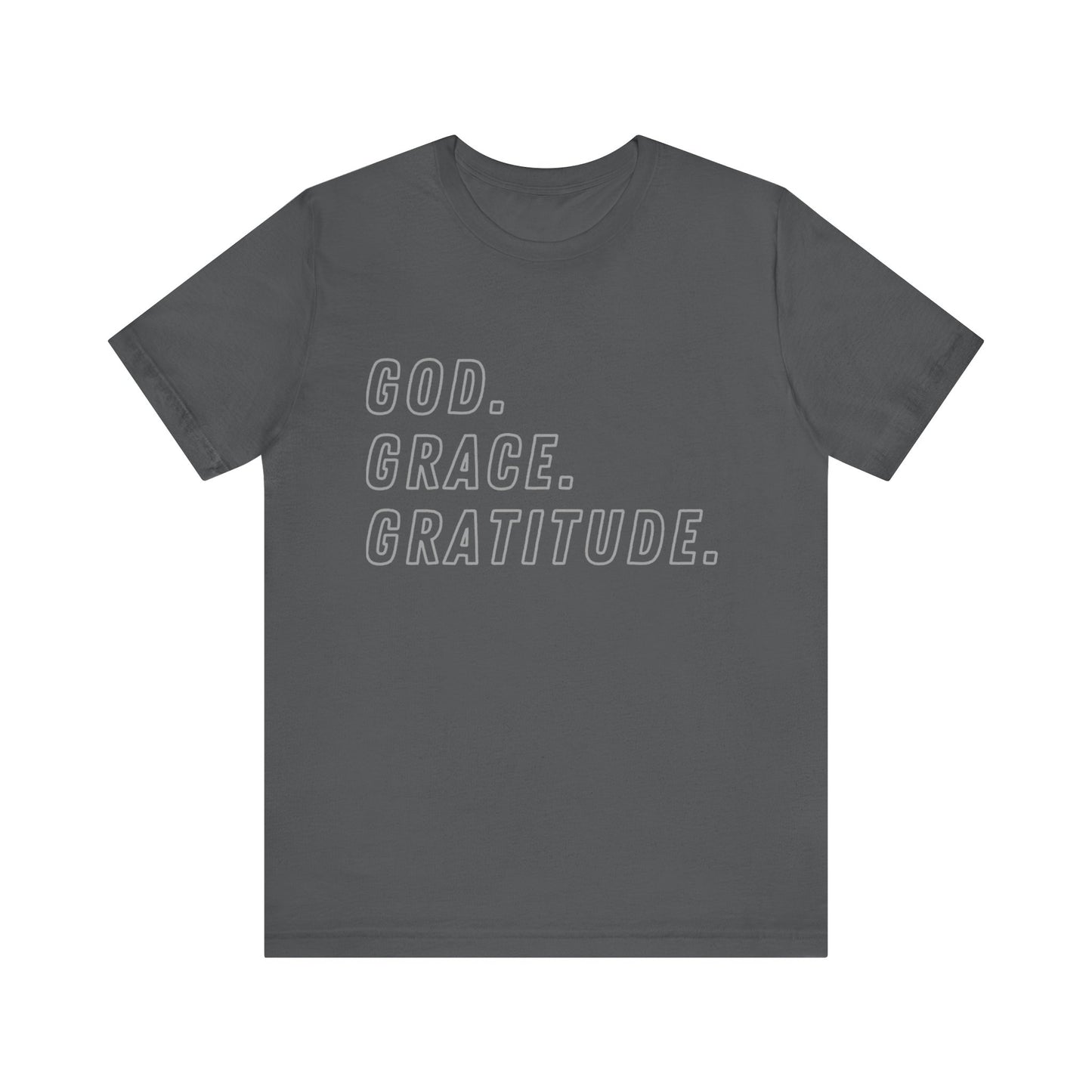 Unisex God Grace and Gratitude Jersey Short Sleeve Tee