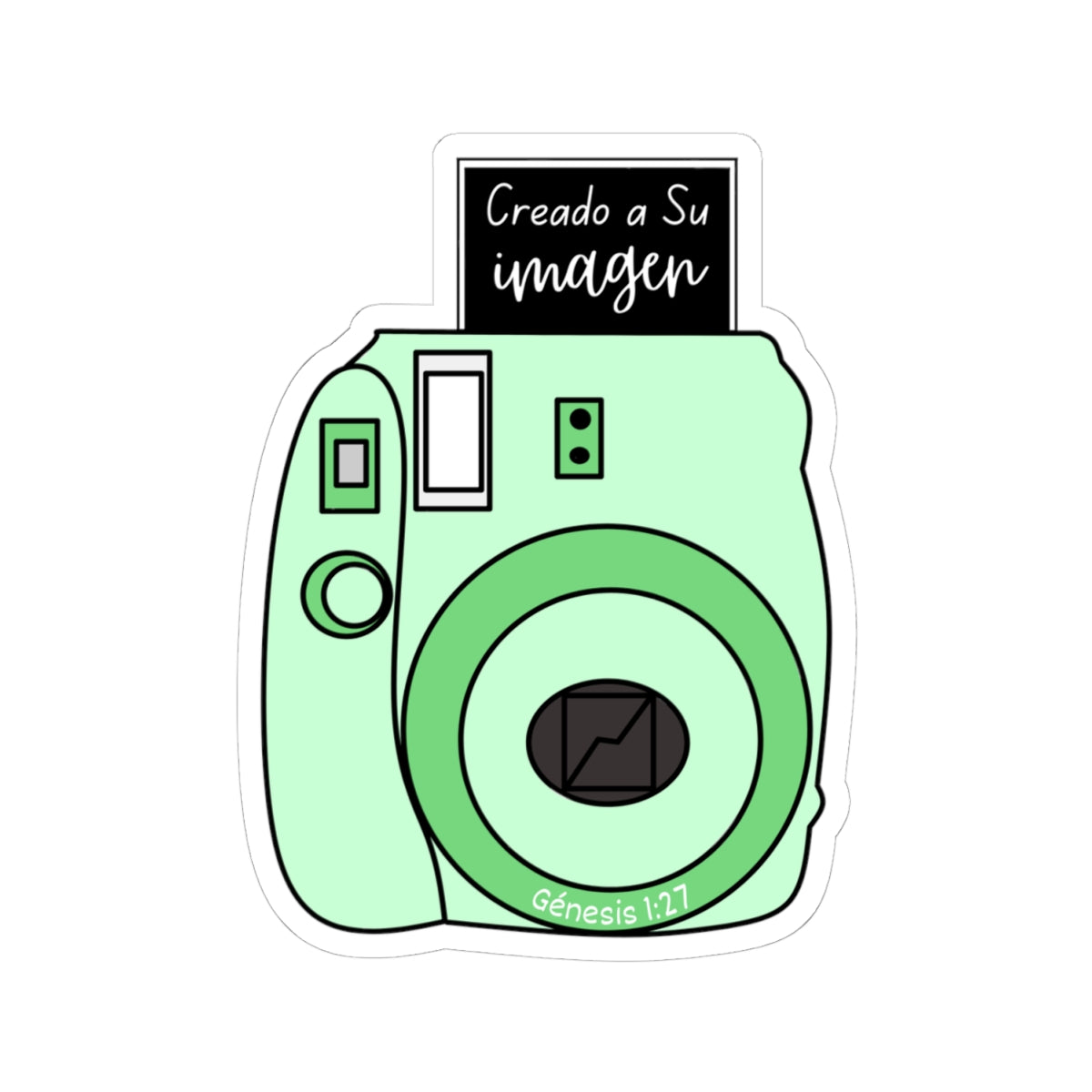 Verde "Creado a Su Imagen" - Sticker/Pegatina