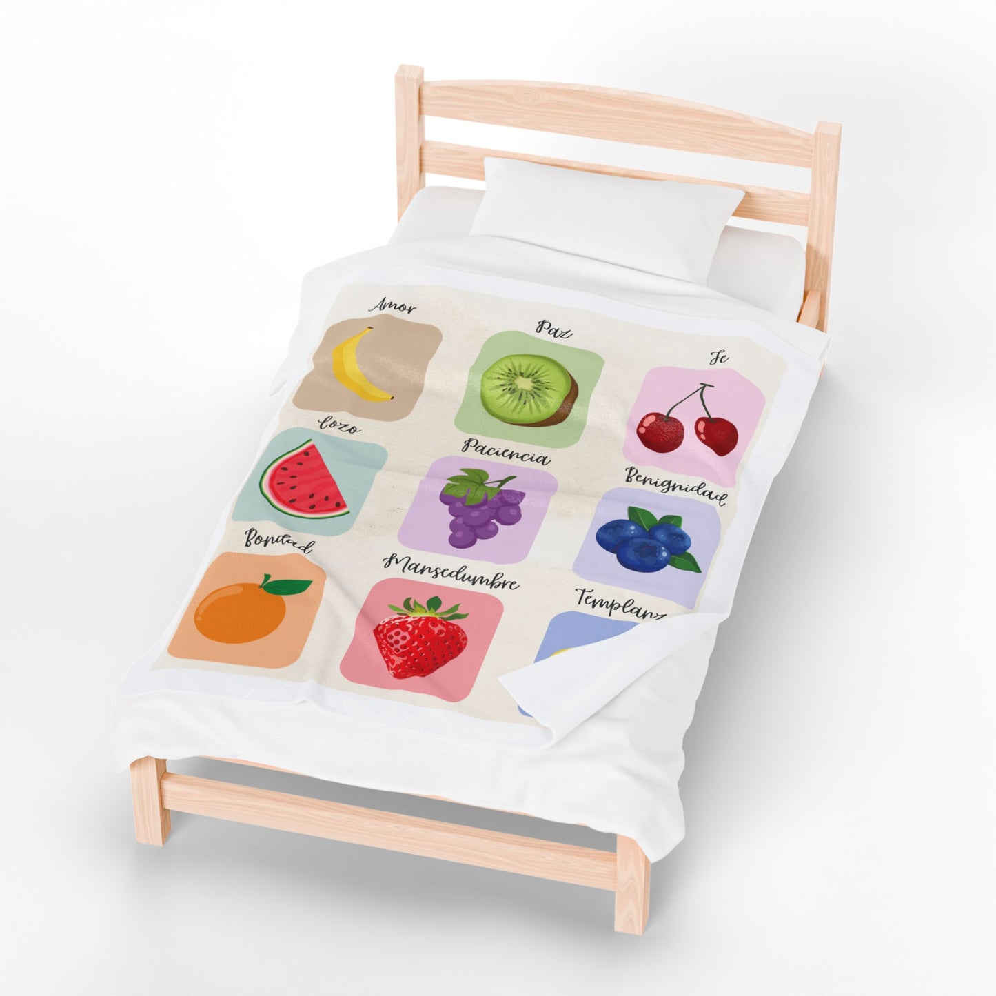 El Fruto del Espíritu- Velveteen Plush Blanket