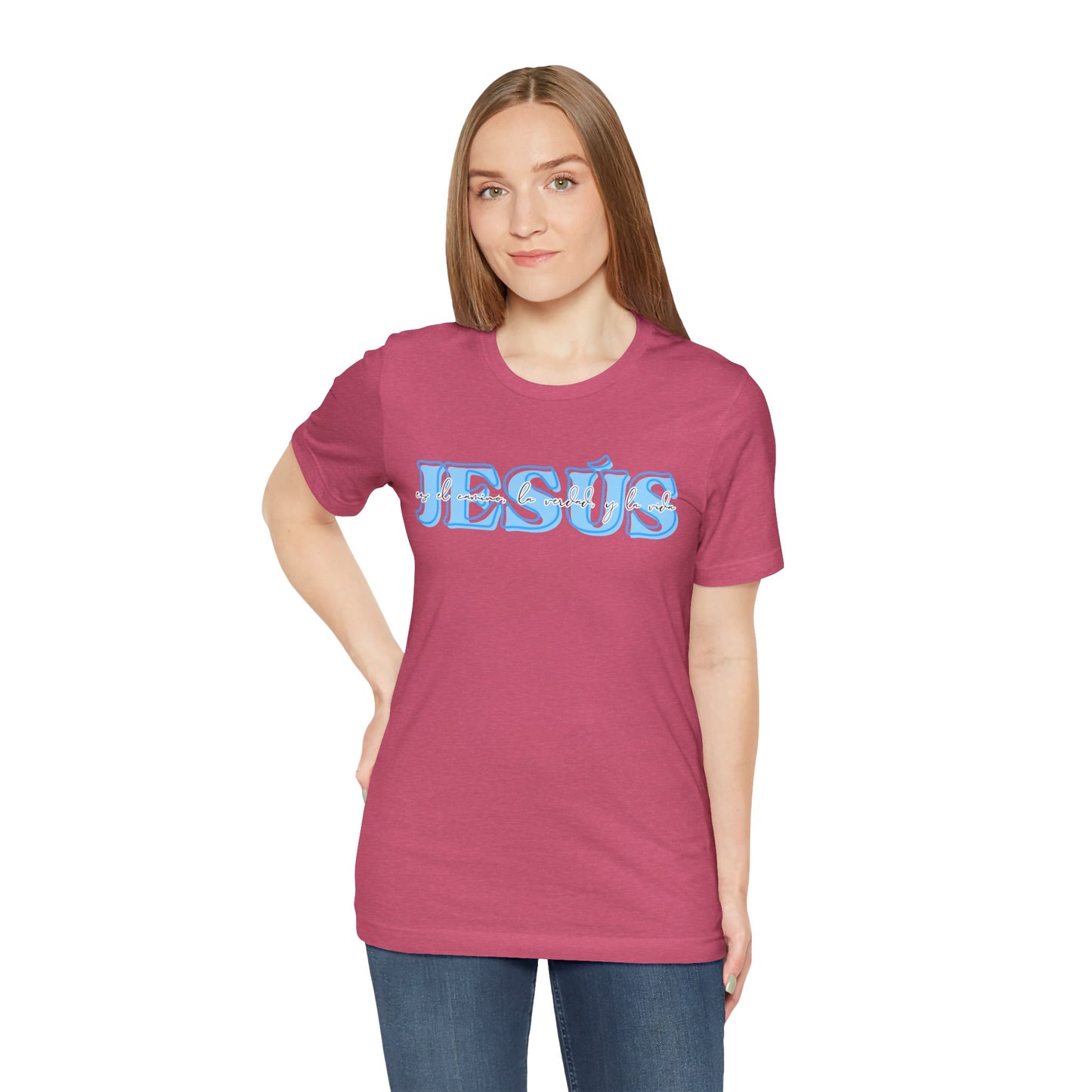"Jesús es el camino, la verdad, y la vida" - Camiseta Adulto