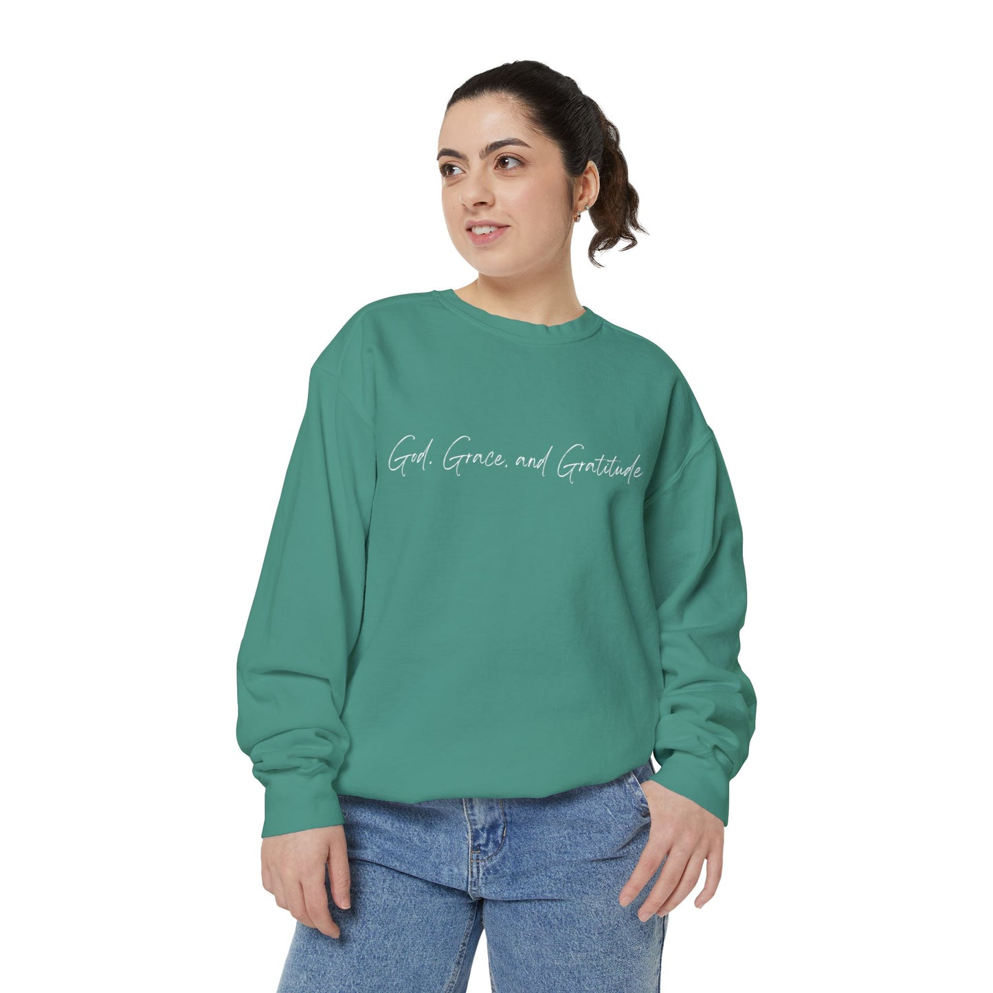 Ladies God, Grace, and Gratitude Sweatshirt