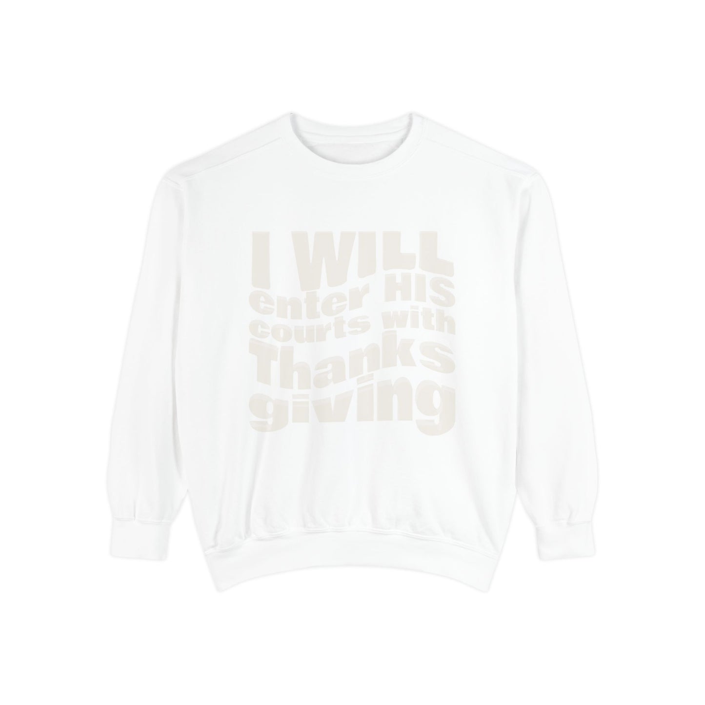Ladies Psalm 100:4 Sweatshirt