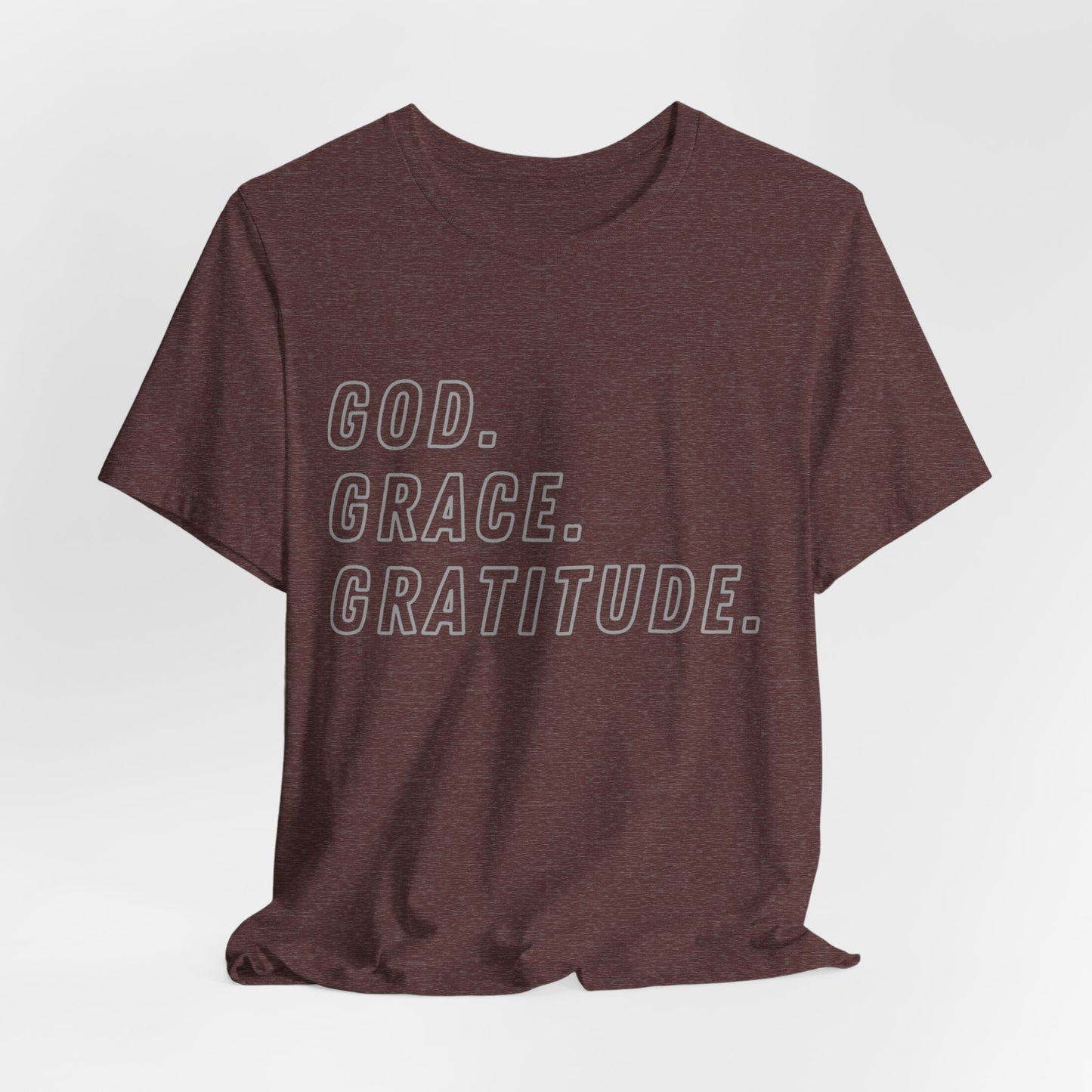 Unisex God Grace and Gratitude Jersey Short Sleeve Tee