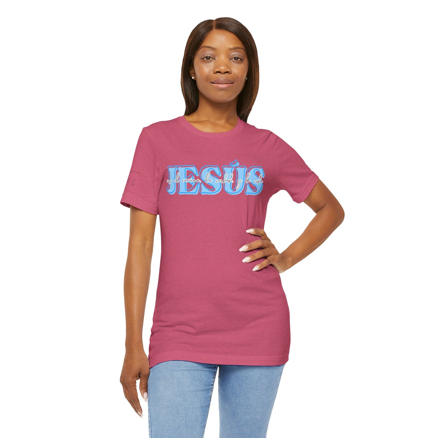 "Jesús es el camino, la verdad, y la vida" - Camiseta Adulto
