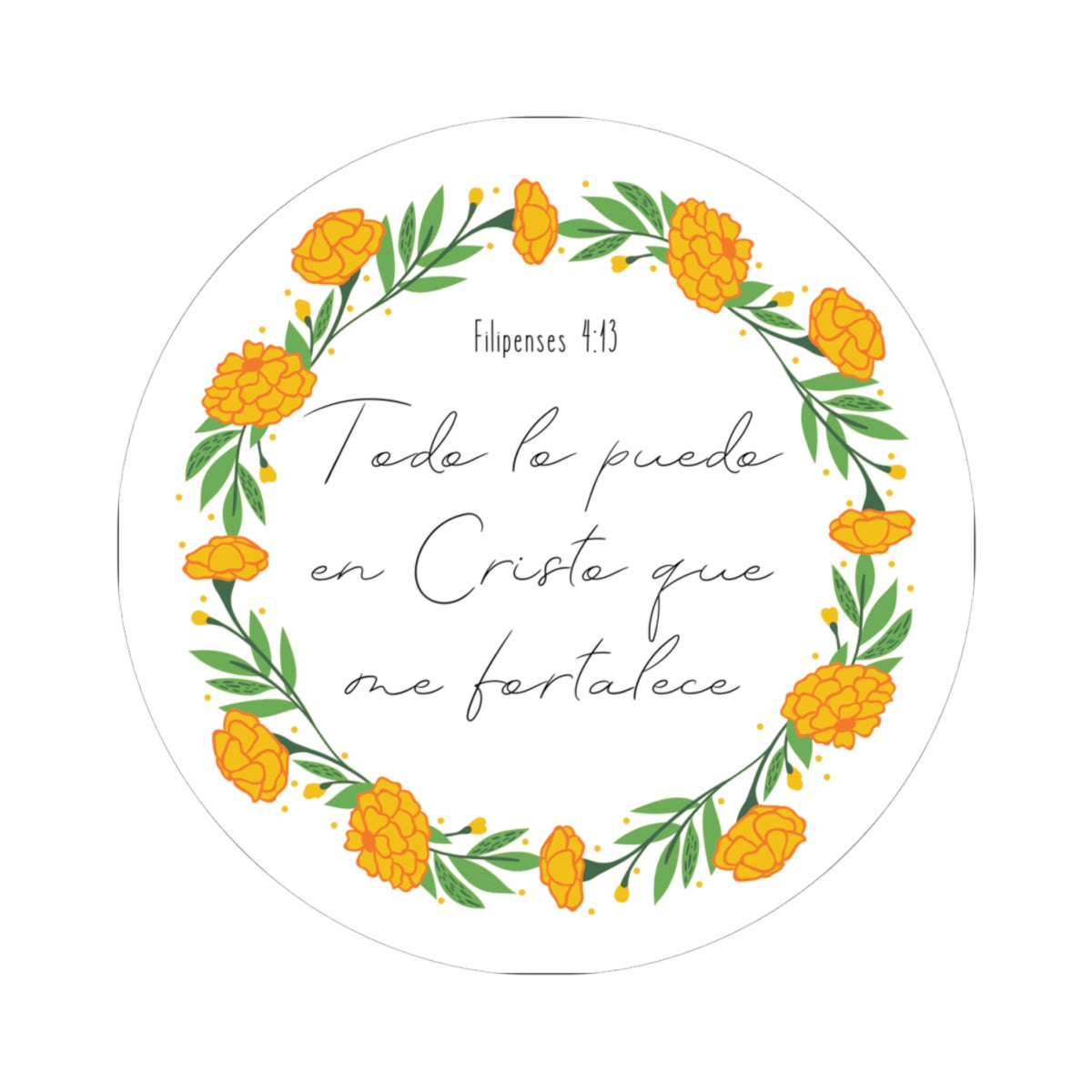 "Todo lo puedo en Cristo" - Sticker/Pegatina