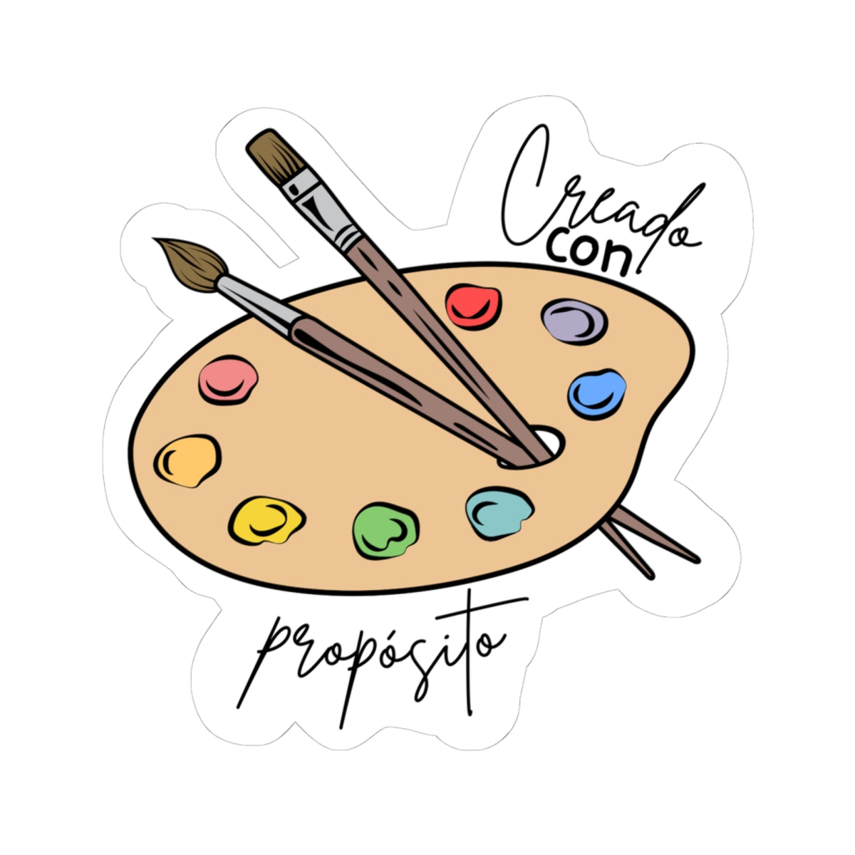 Creado con propósito - Pegatina