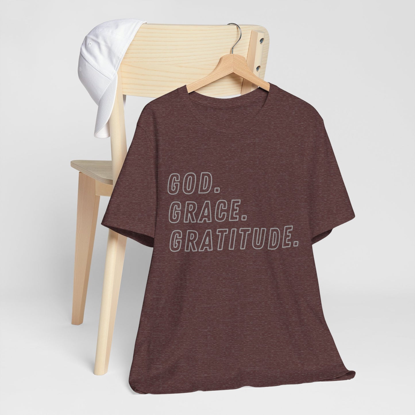 Unisex God Grace and Gratitude Jersey Short Sleeve Tee
