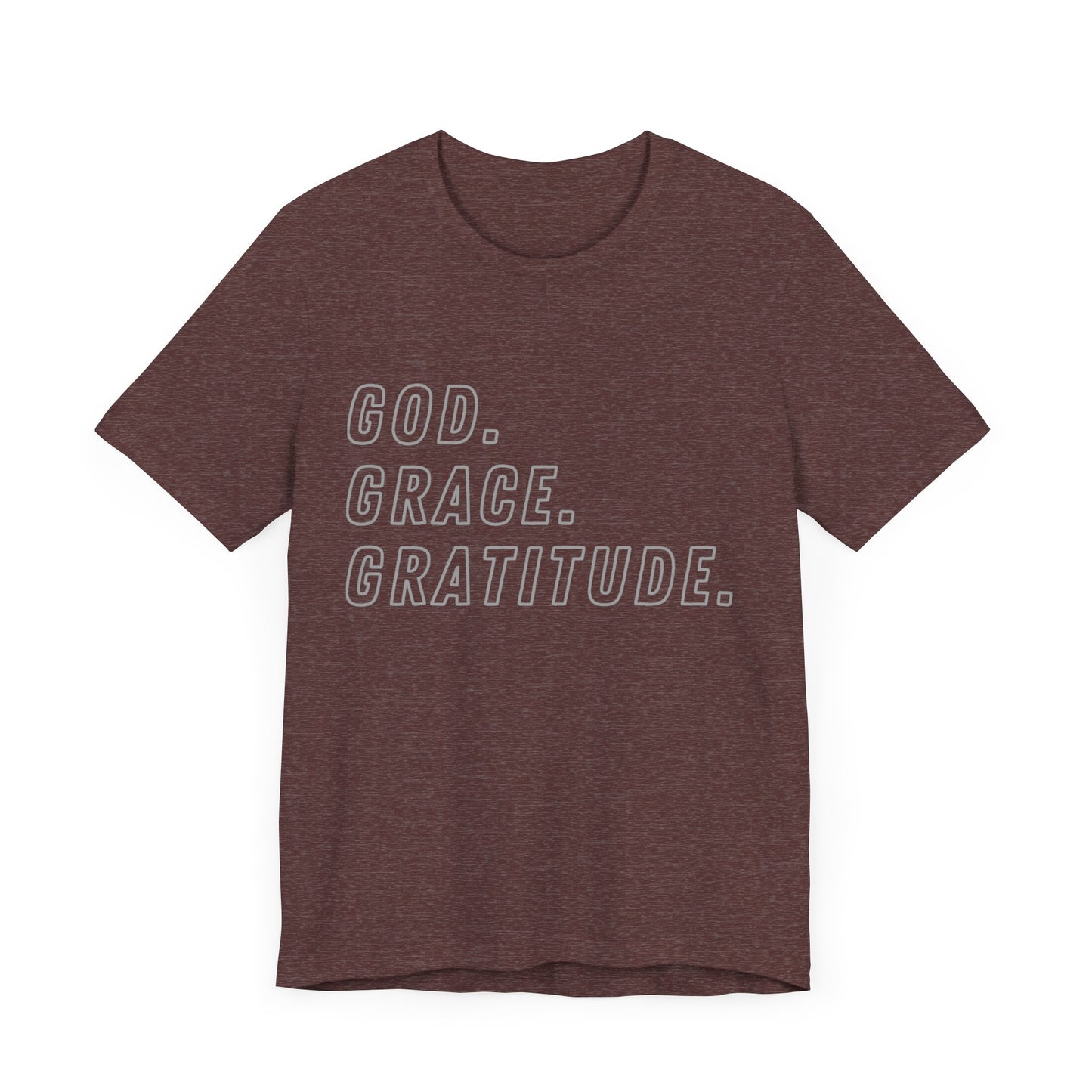 Unisex God Grace and Gratitude Jersey Short Sleeve Tee