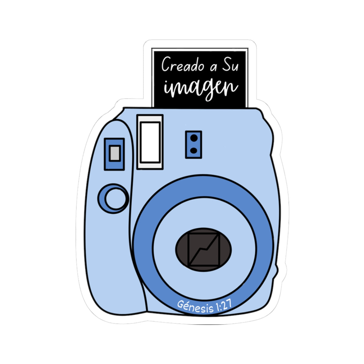 Azul "Creado a Su Imagen" - Sticker/Pegatina
