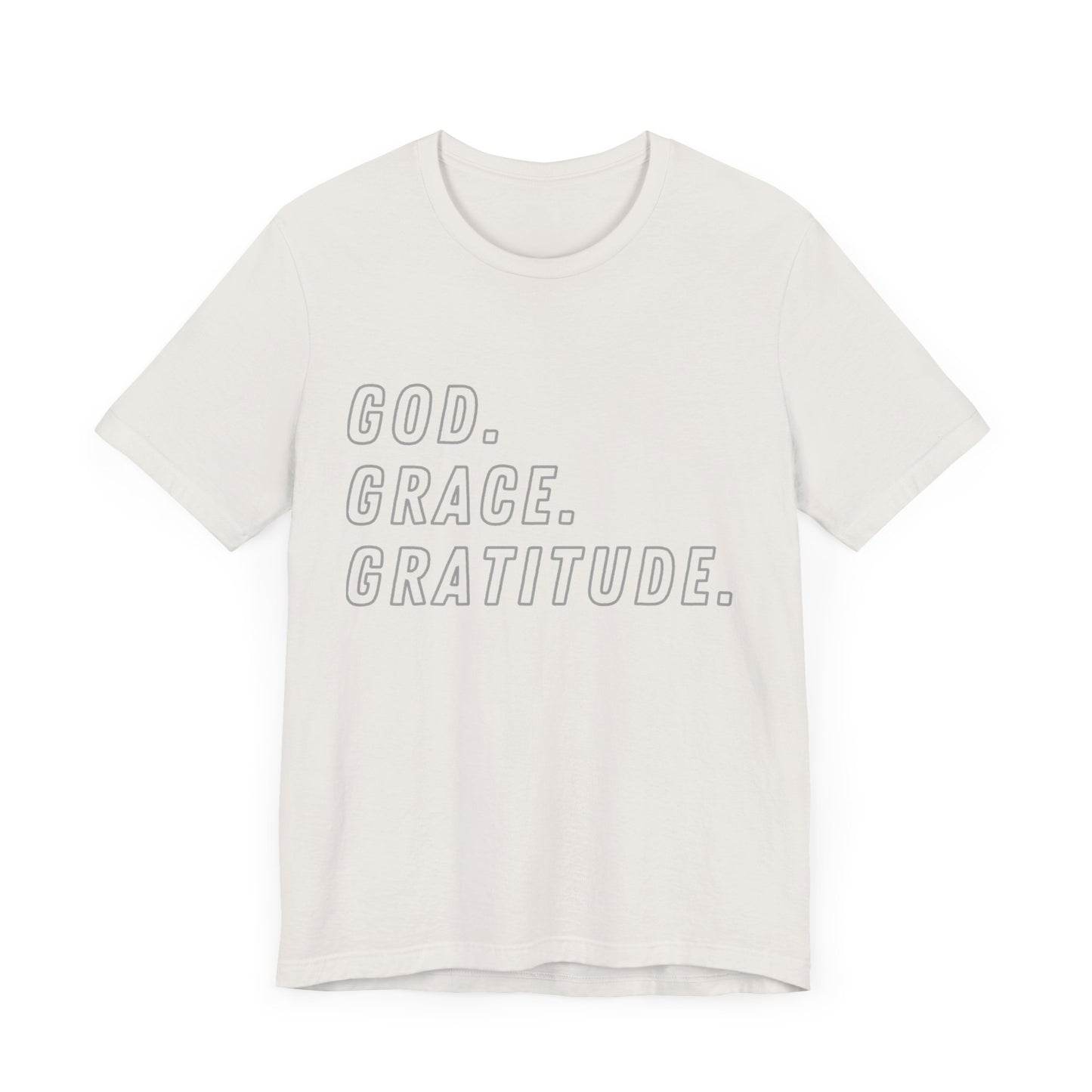 Unisex God Grace and Gratitude Jersey Short Sleeve Tee