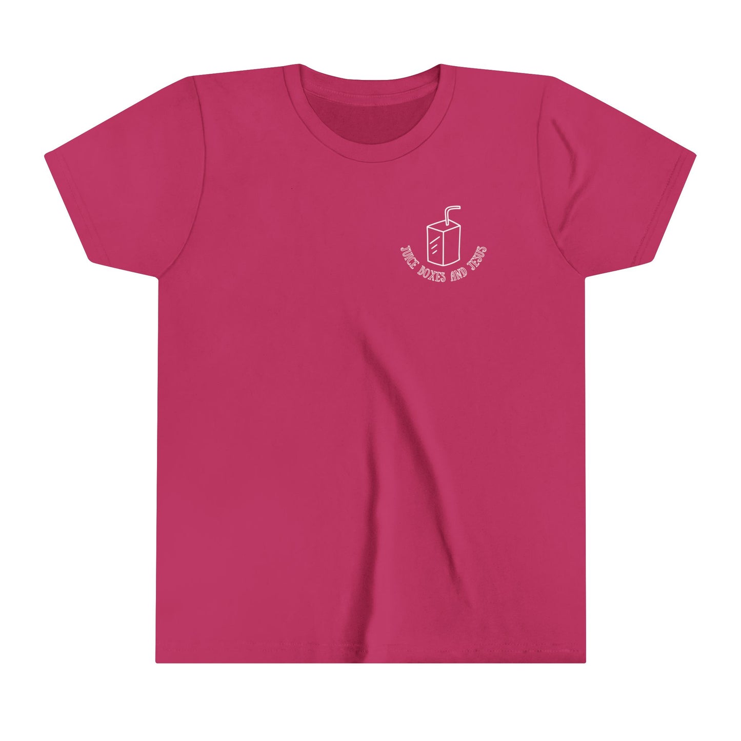 Unisex Youth Juice Boxes and Jesus Short Sleeve Tee