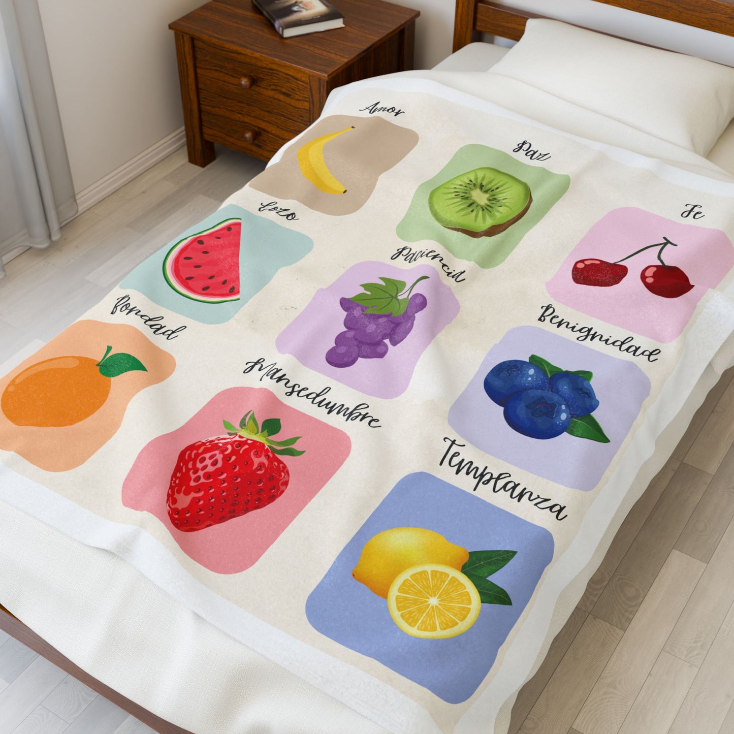 El Fruto del Espíritu- Velveteen Plush Blanket
