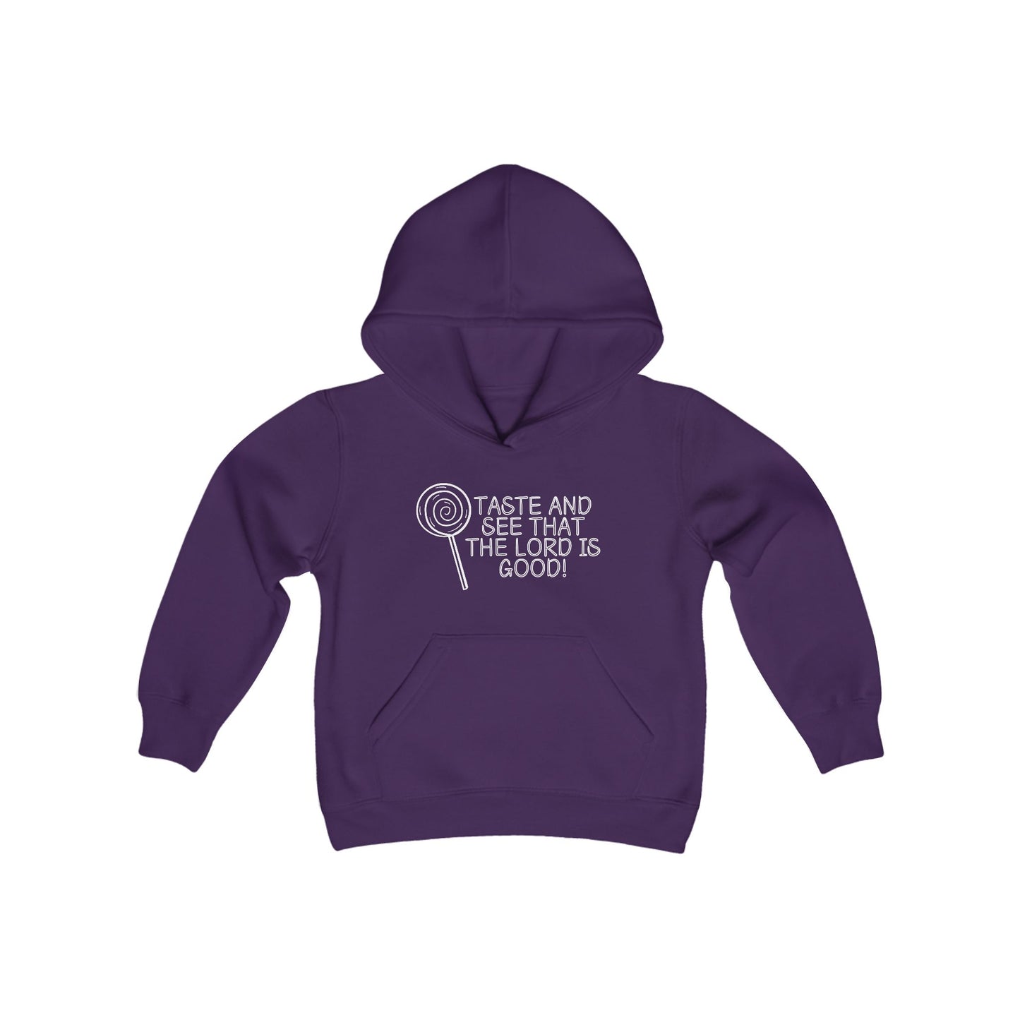 Unisex Youth Taste and See Heavy Blend Hooded Sweatshirt