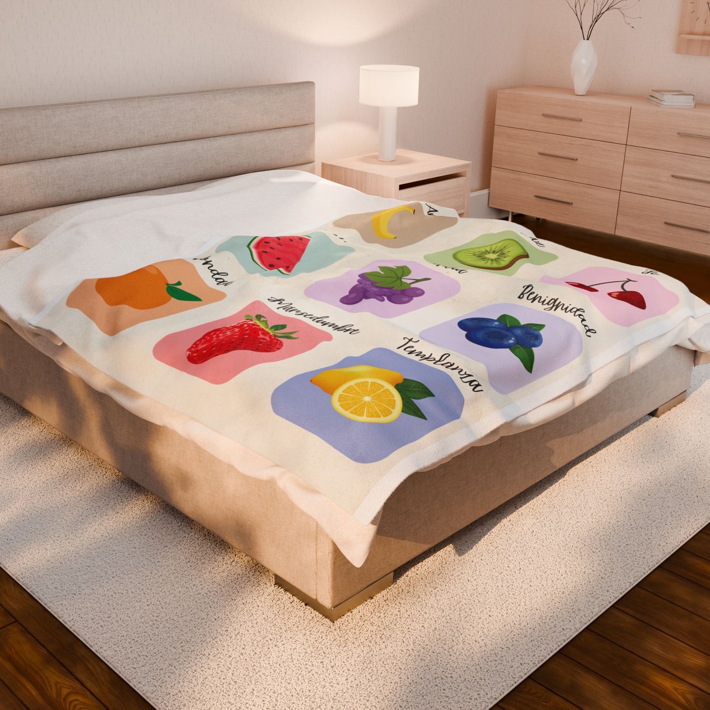 El Fruto del Espíritu- Velveteen Plush Blanket