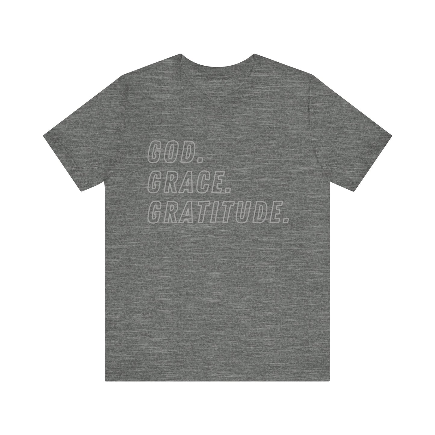 God Grace and Gratitude Jersey Short Sleeve Tee