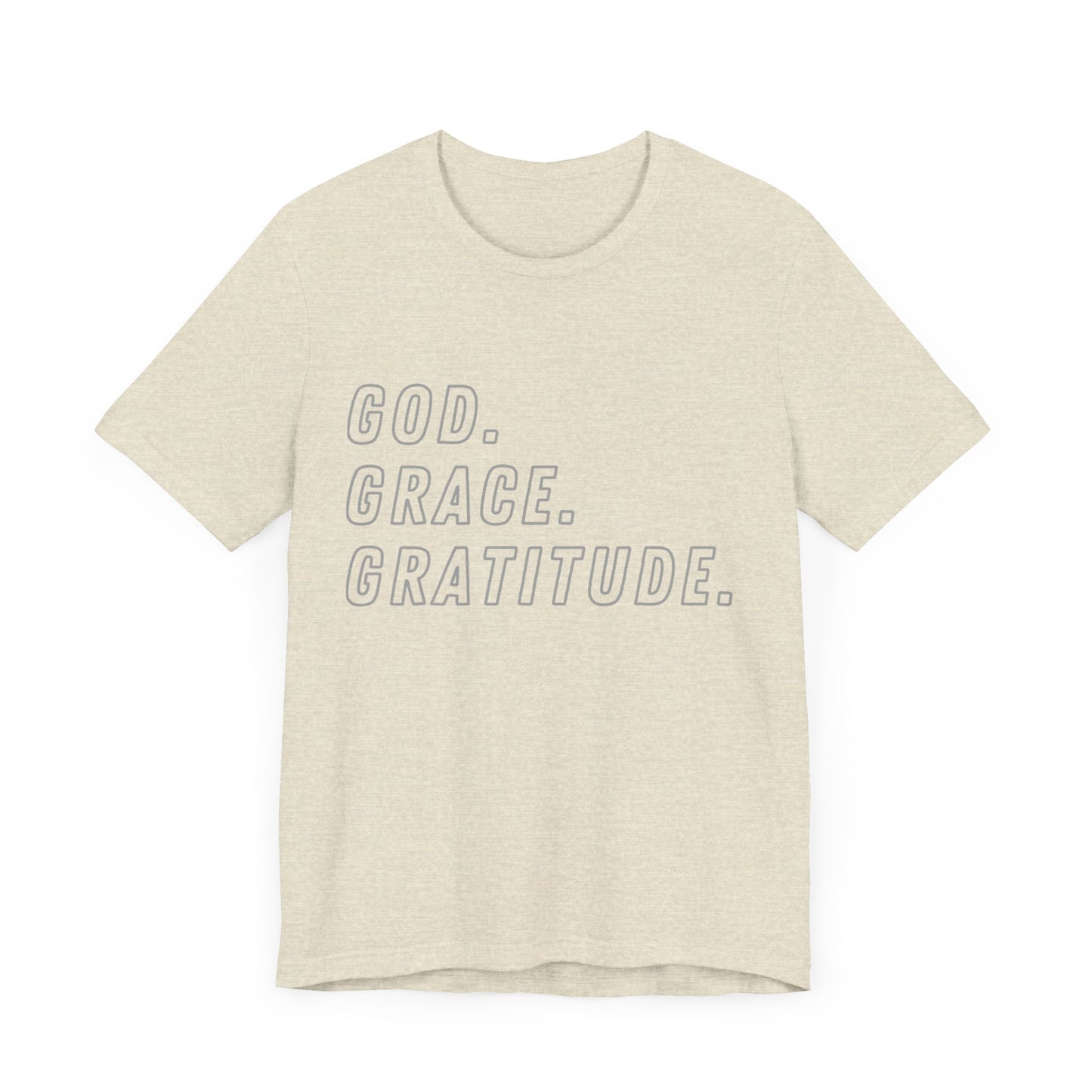 Unisex God Grace and Gratitude Jersey Short Sleeve Tee