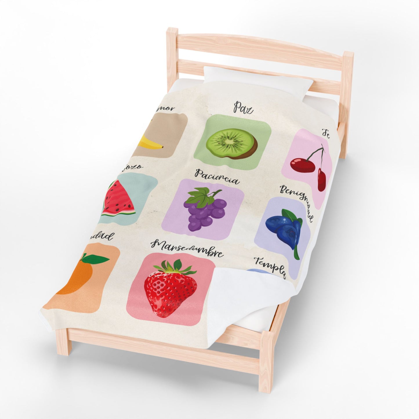 El Fruto del Espíritu- Velveteen Plush Blanket