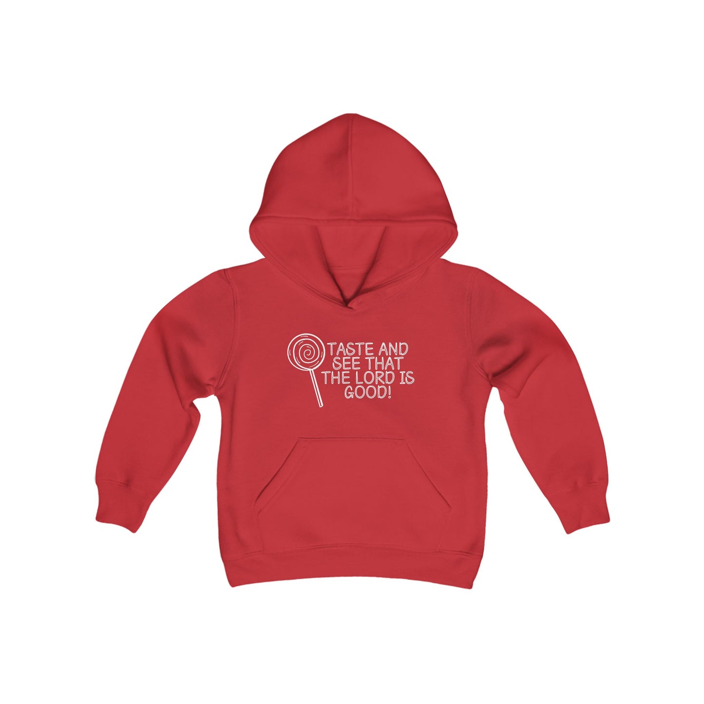 Unisex Youth Taste and See Heavy Blend Hooded Sweatshirt
