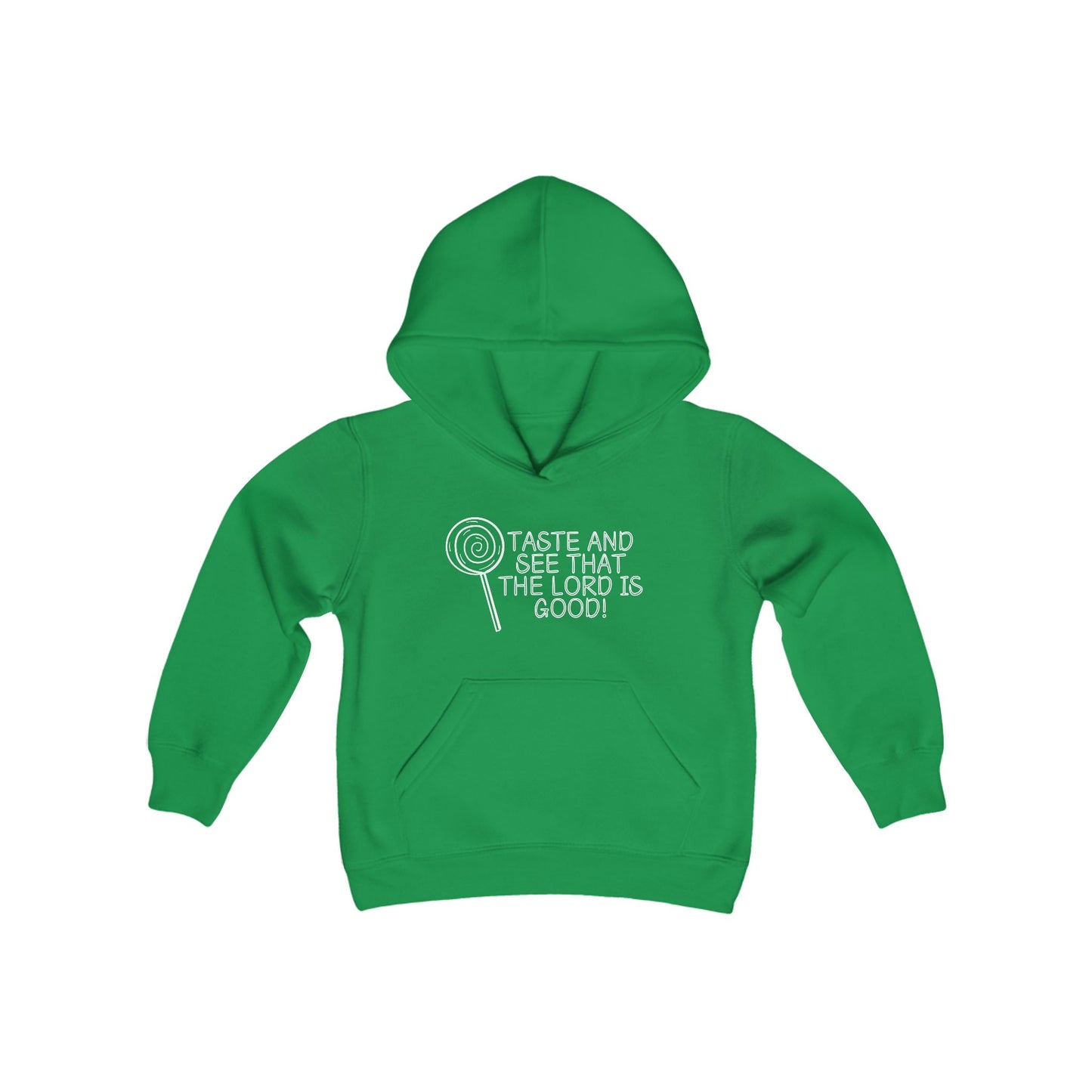 Unisex Youth Taste and See Heavy Blend Hooded Sweatshirt