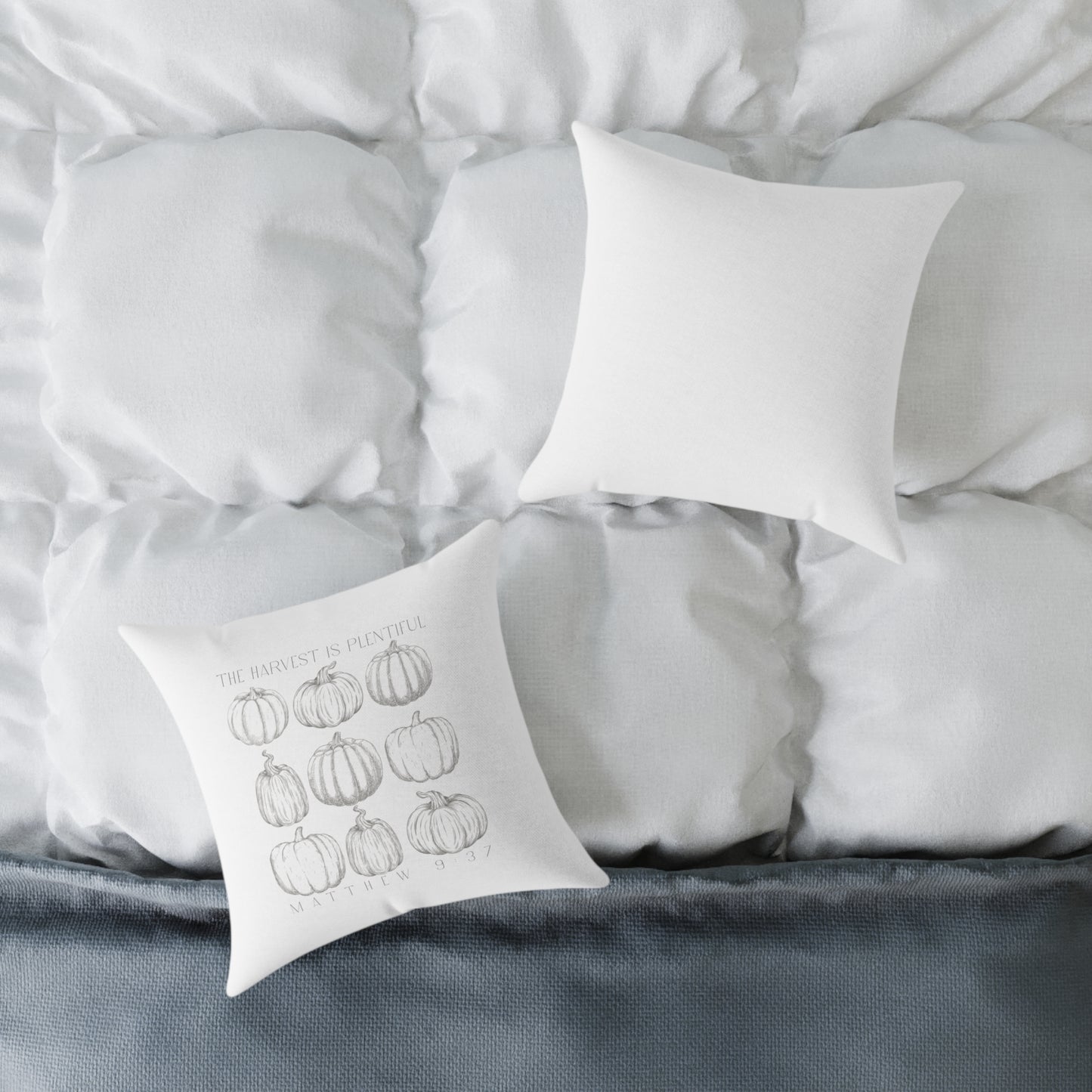 Cozy Pumpkin Harvest is Plentiful Throw Pillow