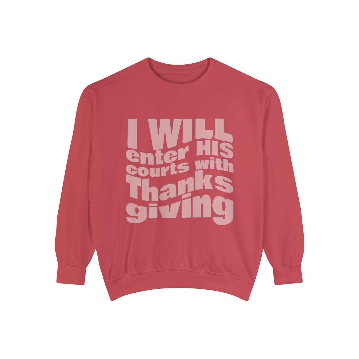 Ladies Psalm 100:4 Sweatshirt
