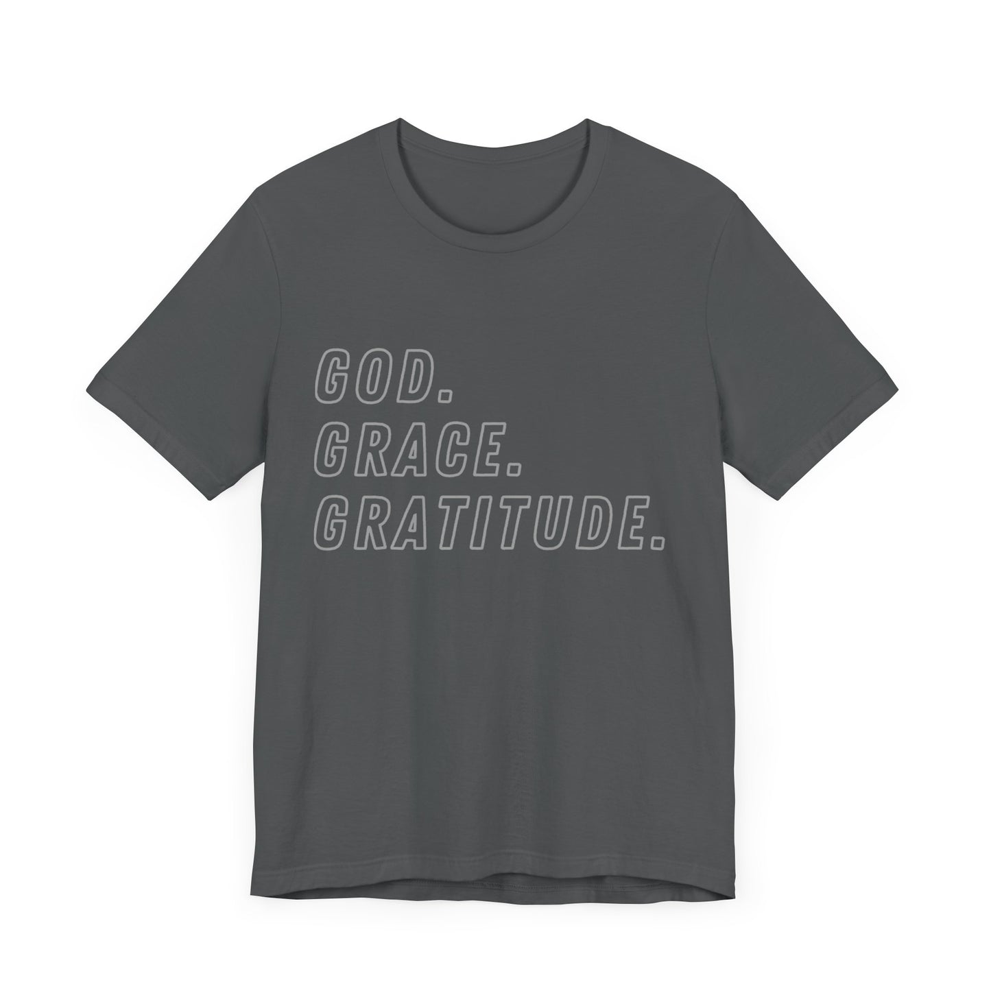 Unisex God Grace and Gratitude Jersey Short Sleeve Tee