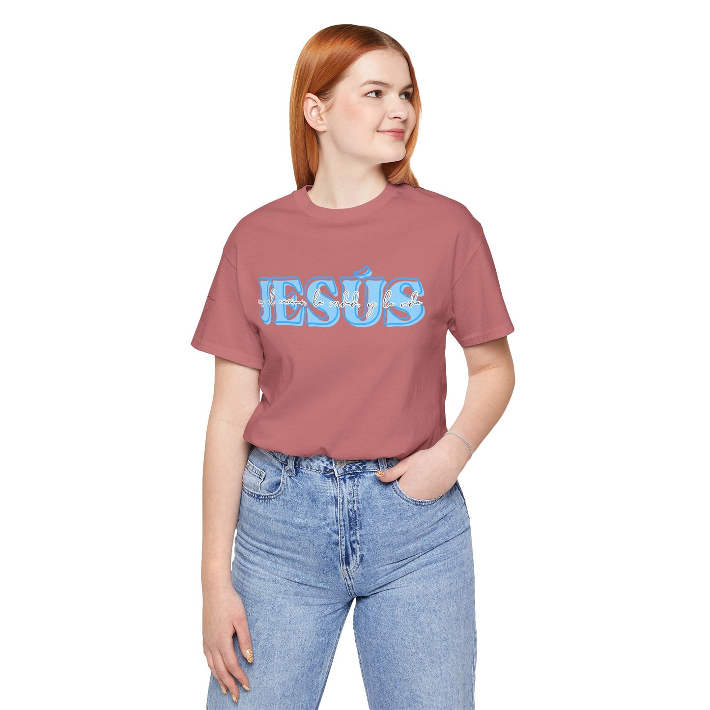 "Jesús es el camino, la verdad, y la vida" - Camiseta Adulto
