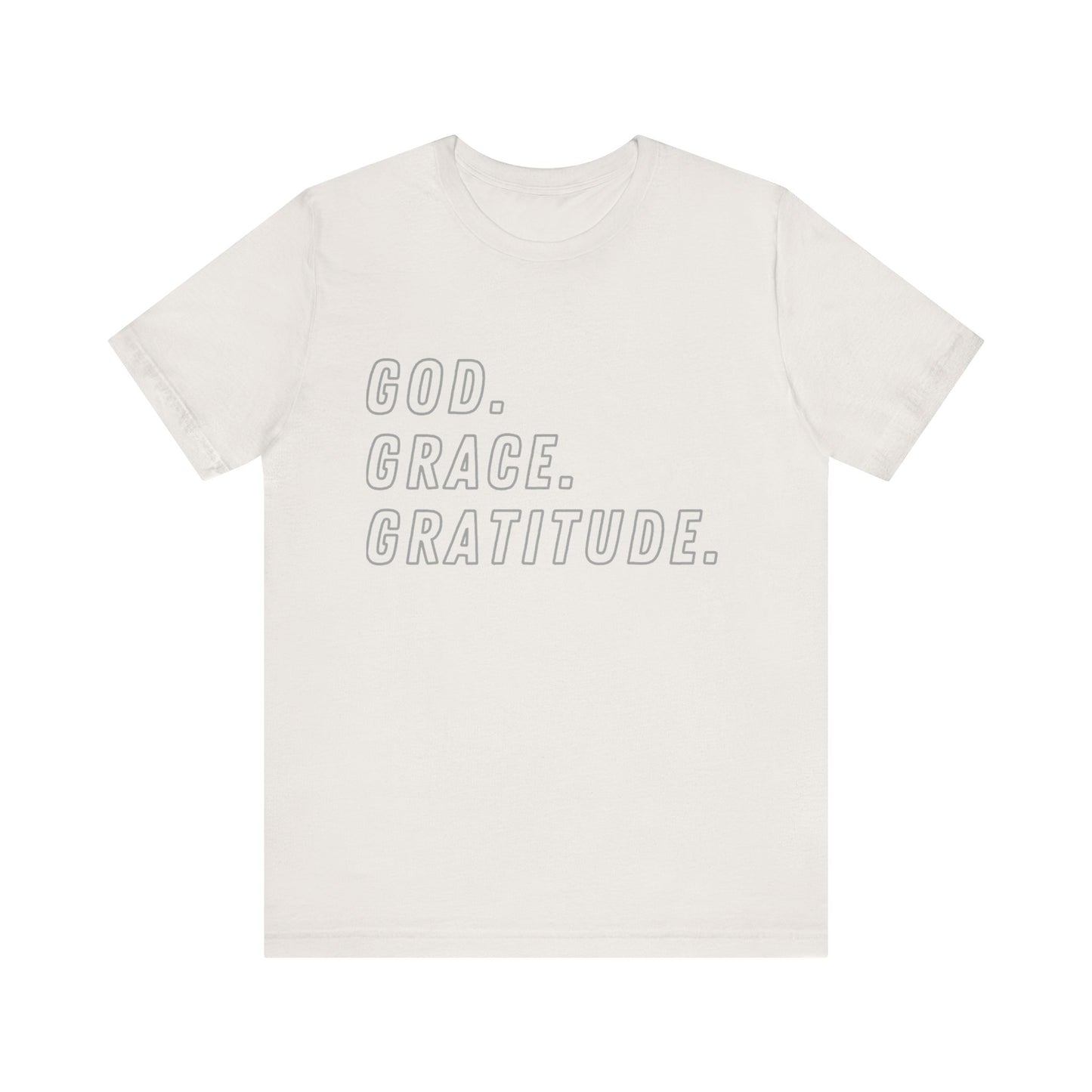 Unisex God Grace and Gratitude Jersey Short Sleeve Tee