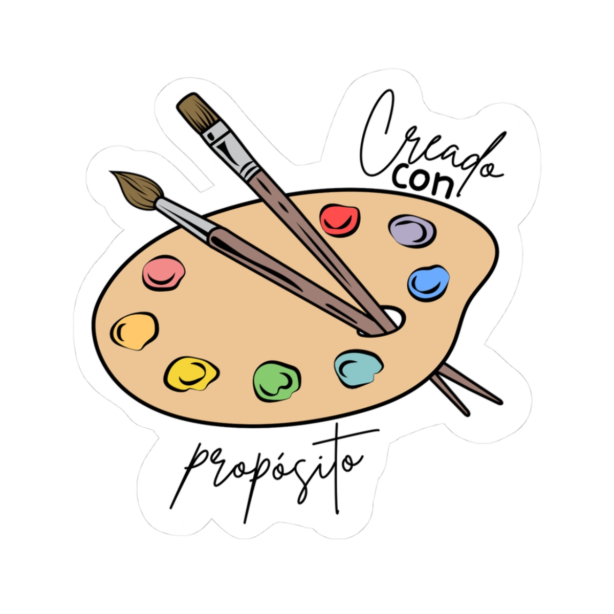 Creado con propósito - Pegatina